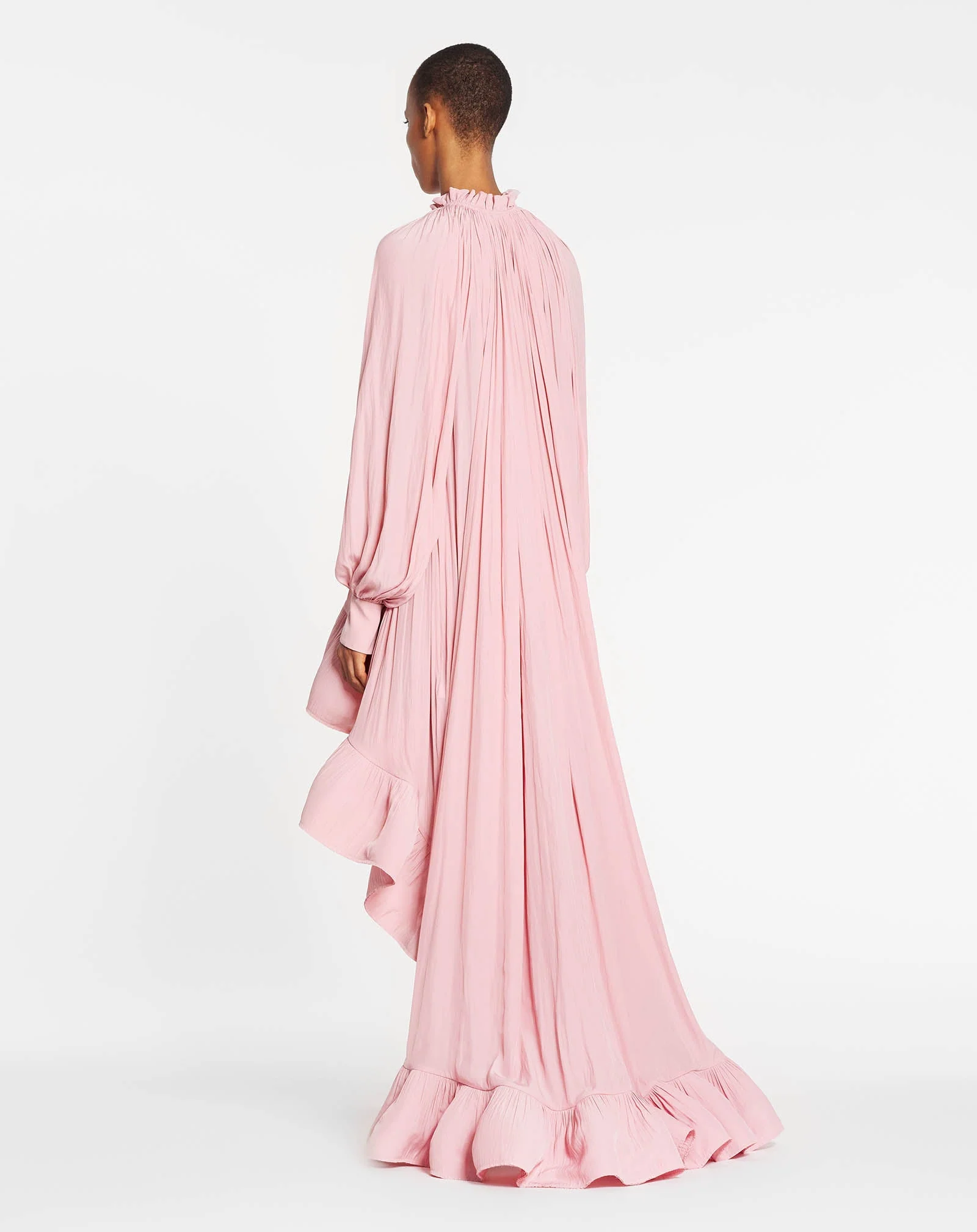 ASYMMETRICAL CHARMEUSE DRESS - Image 4