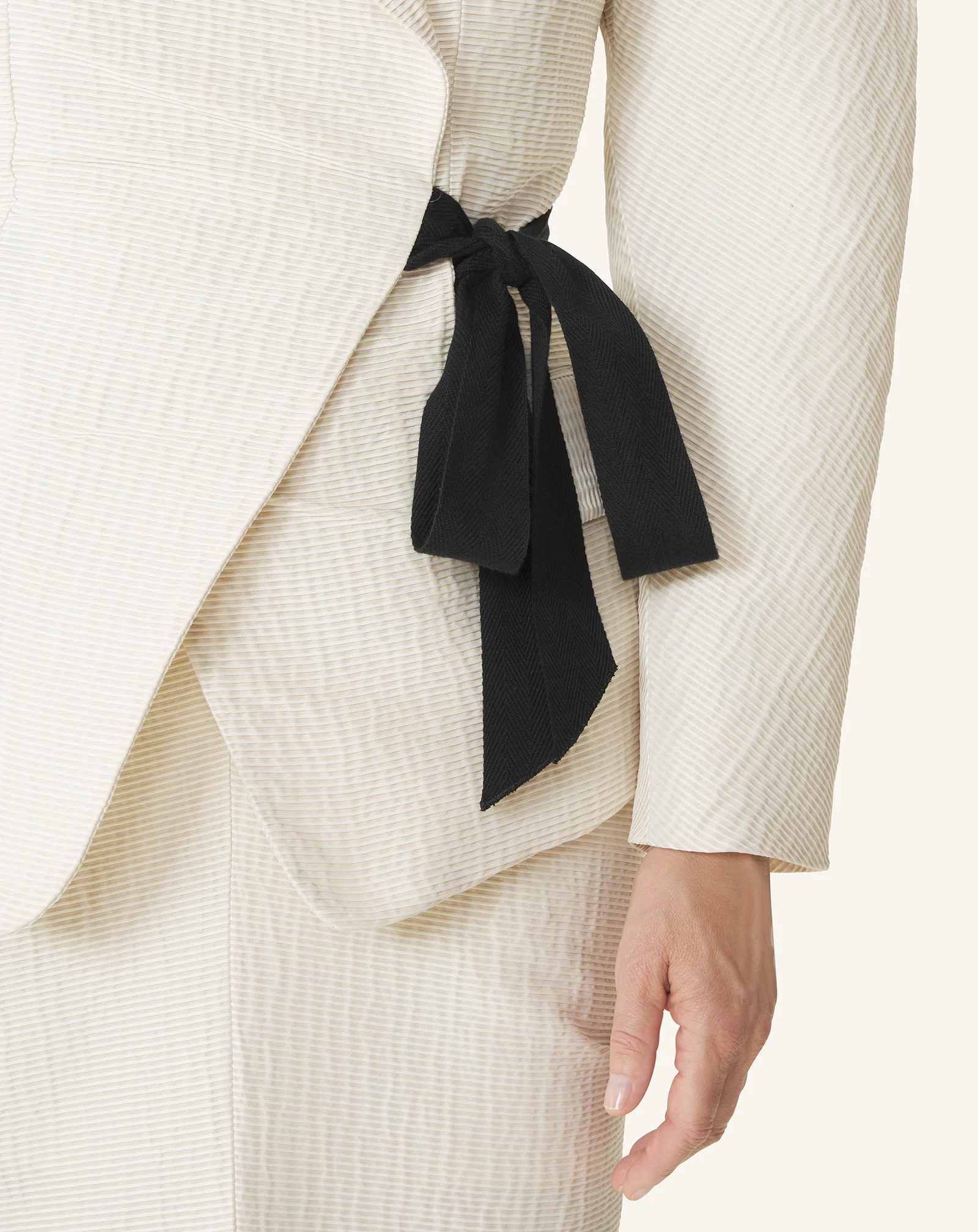 BELTED JACQUARD JACKET - Image 6