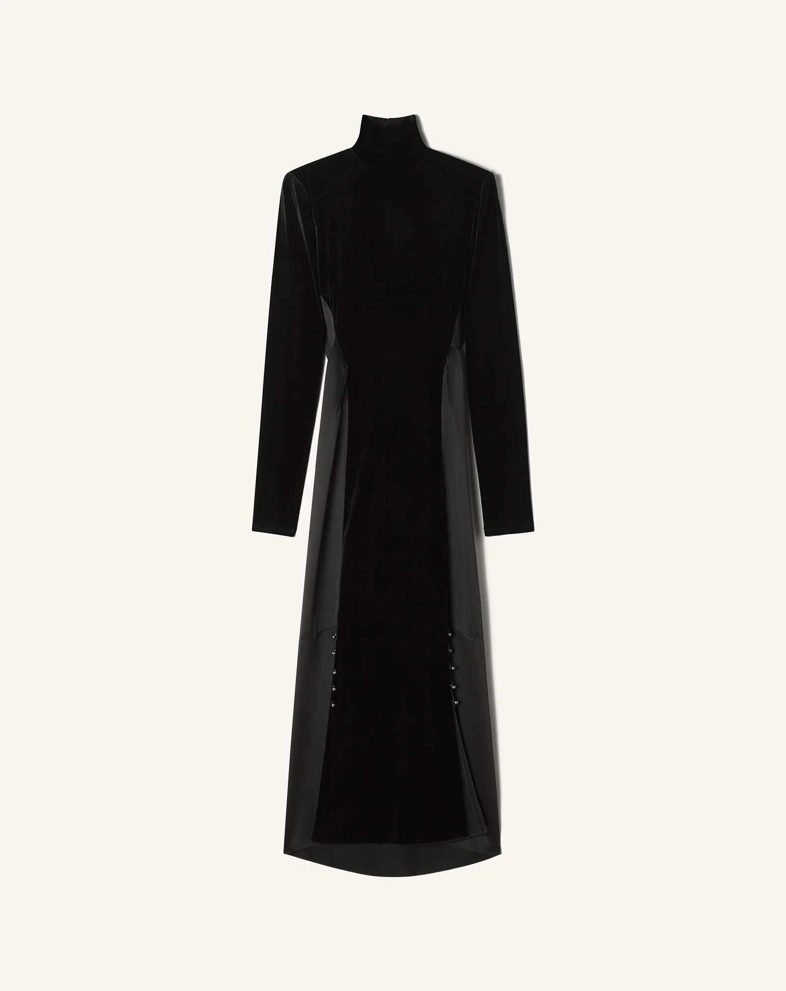 VELVET MIDI DRESS