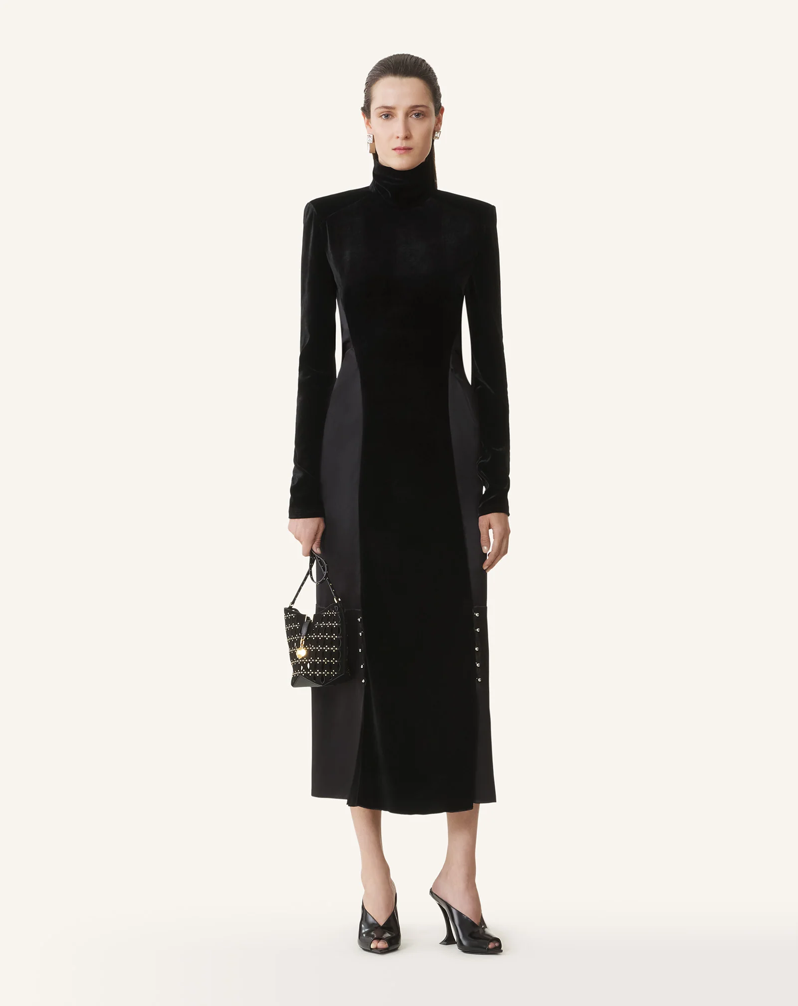 VELVET MIDI DRESS - Image 2