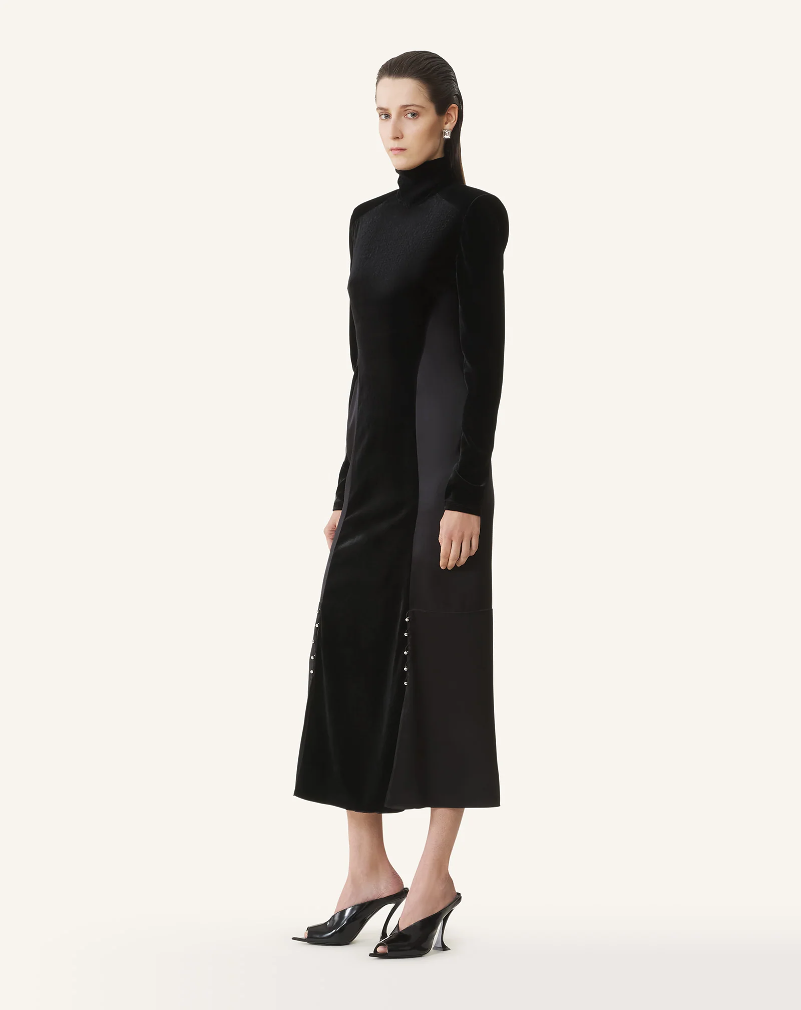 VELVET MIDI DRESS - Image 3