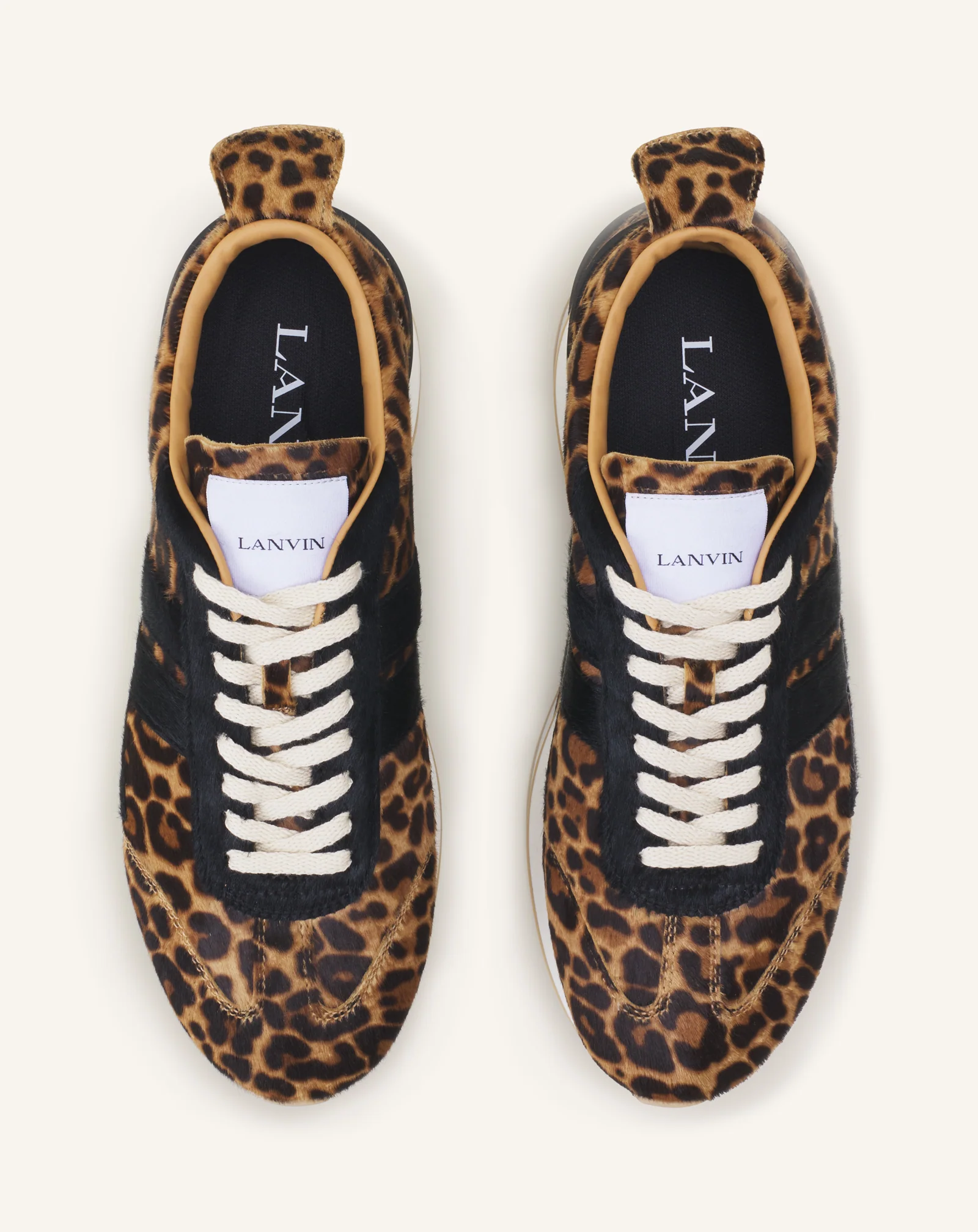 LEOPARD PRINT BUMPR SNEAKERS IN PONY - Image 4