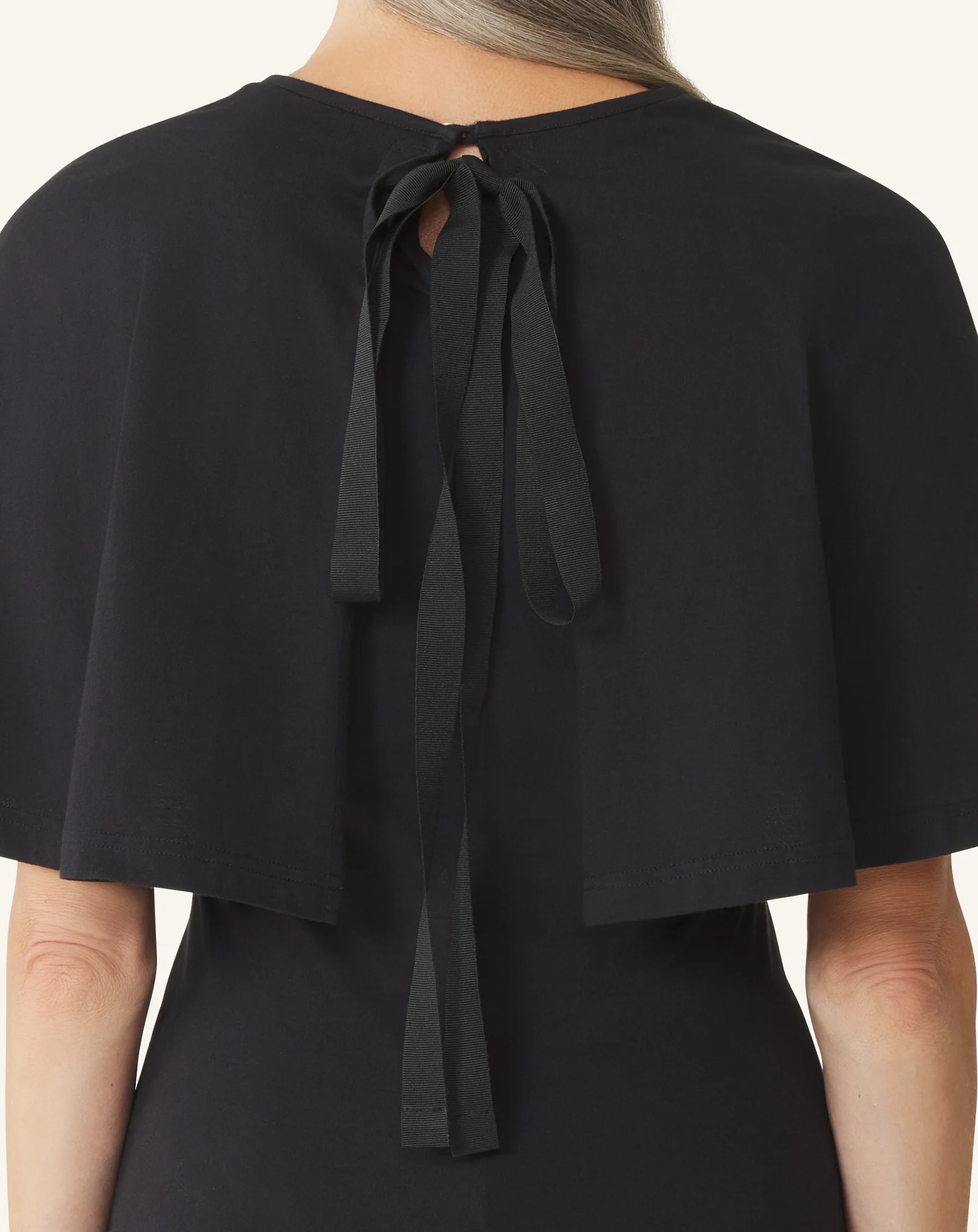 CAPE T-SHIRT IN COTTON AND SILK - Image 5
