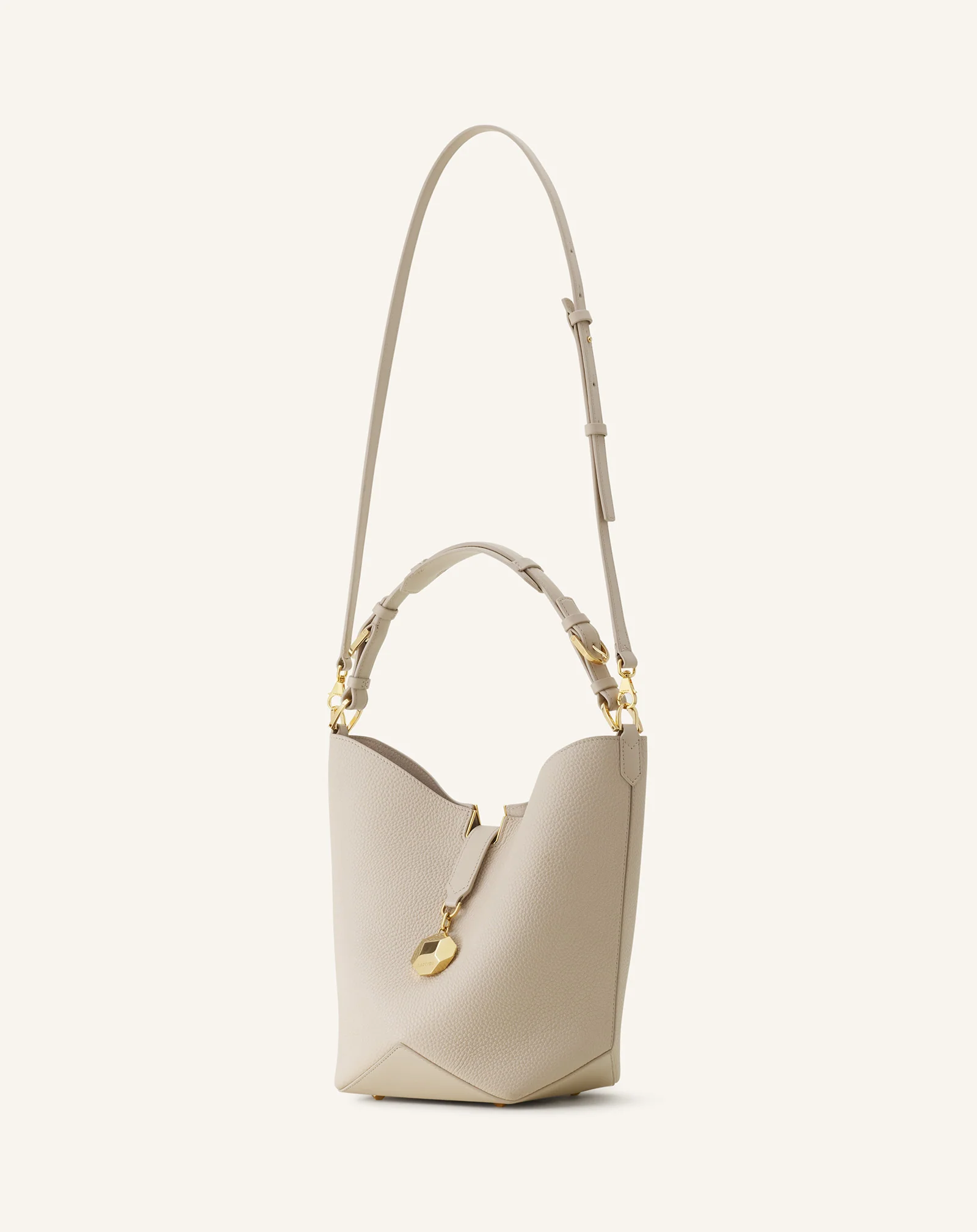 CATCH BY LANVIN BUCKET BAG IN GRAINED LEATHER - Image 3