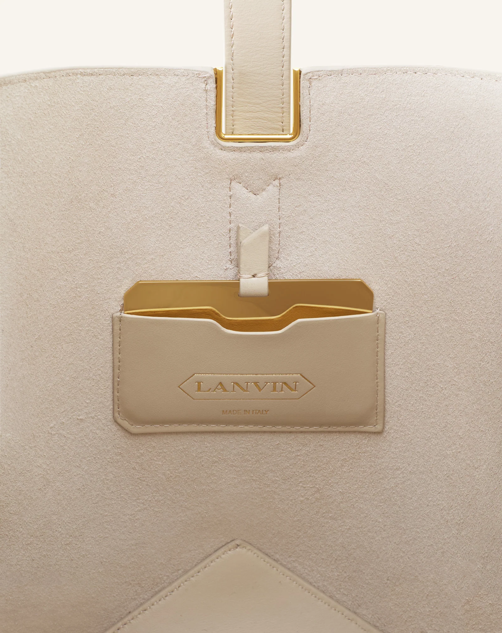 CATCH BY LANVIN BUCKET BAG IN GRAINED LEATHER - Image 7