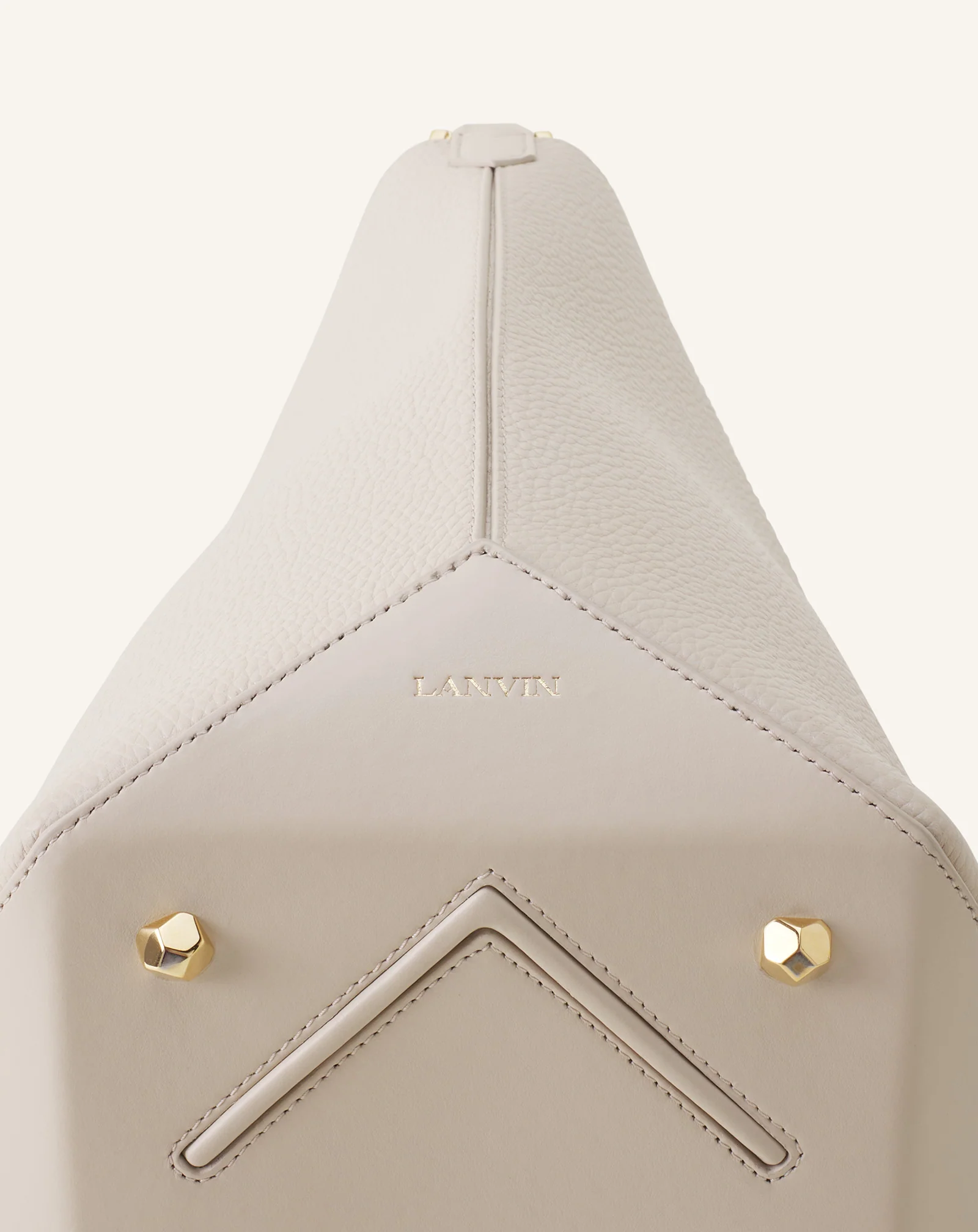 CATCH BY LANVIN BUCKET BAG IN GRAINED LEATHER - Image 9