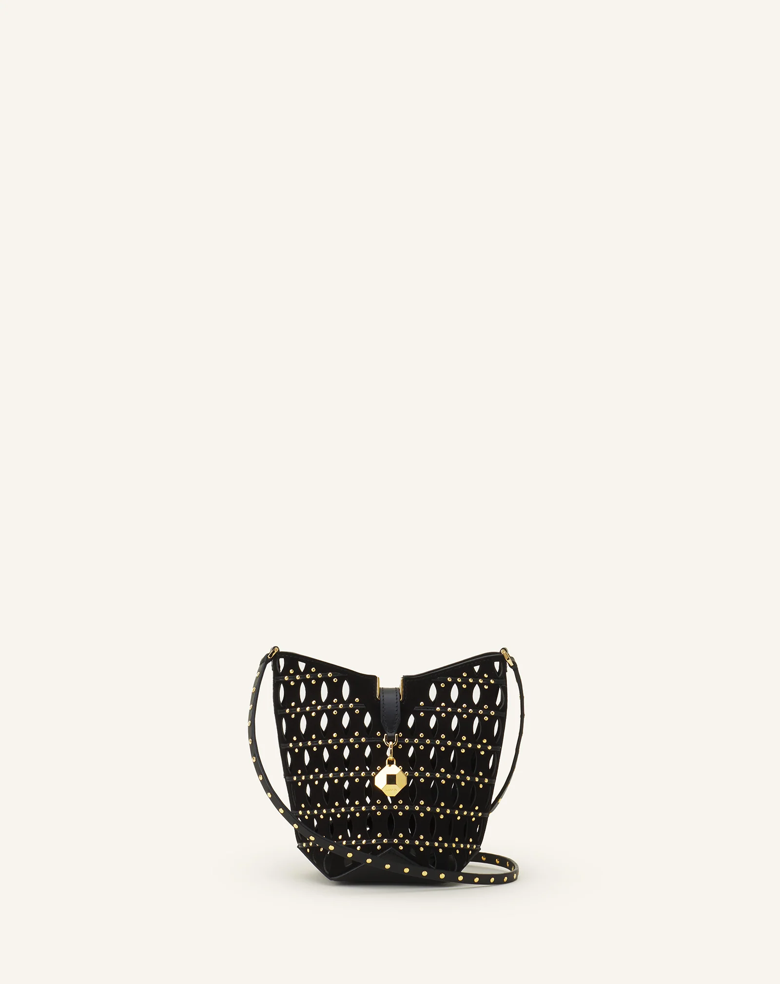 CATCH BY LANVIN NANO BUCKET BAG IN SUEDE