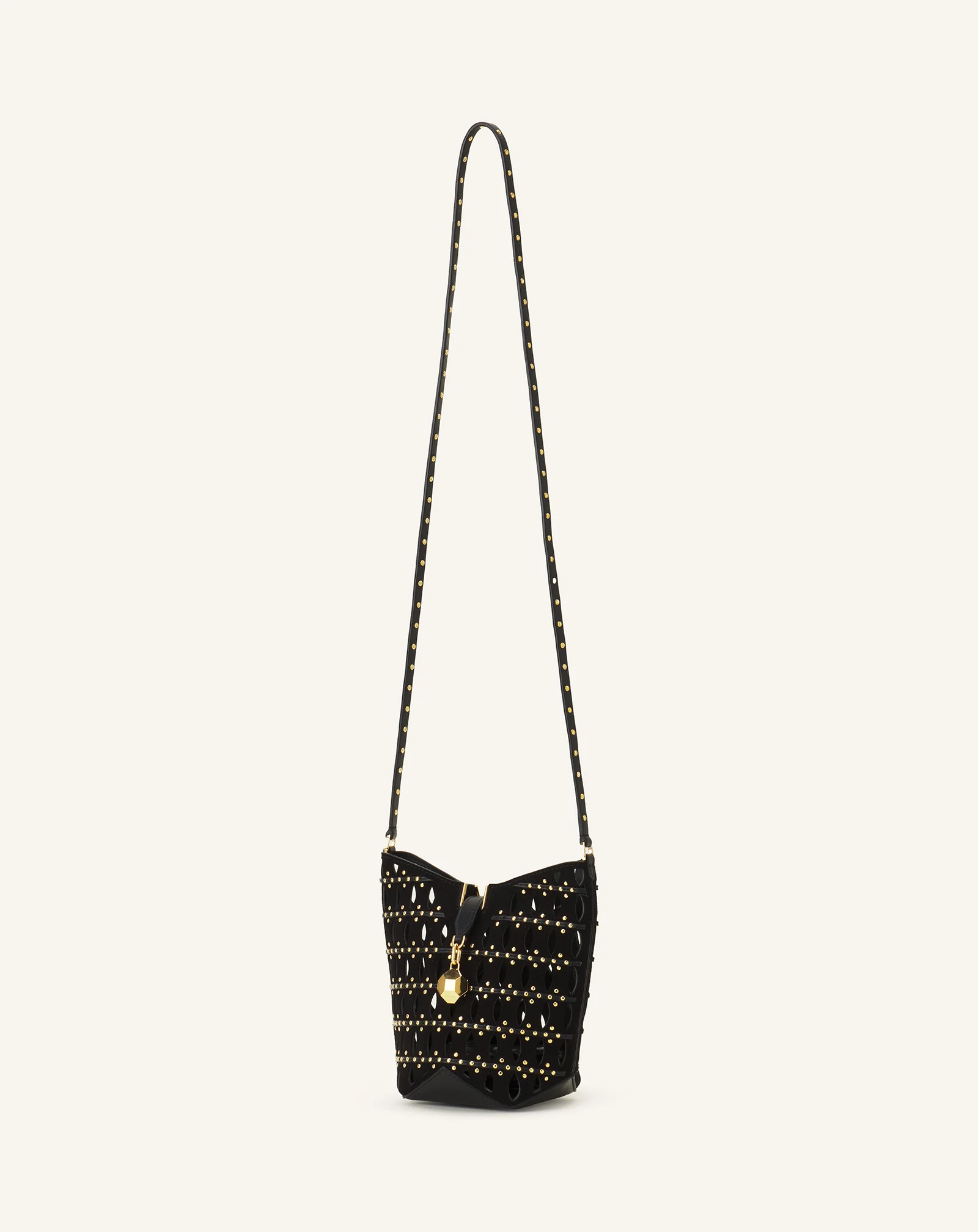 CATCH BY LANVIN NANO BUCKET BAG IN SUEDE - Image 2