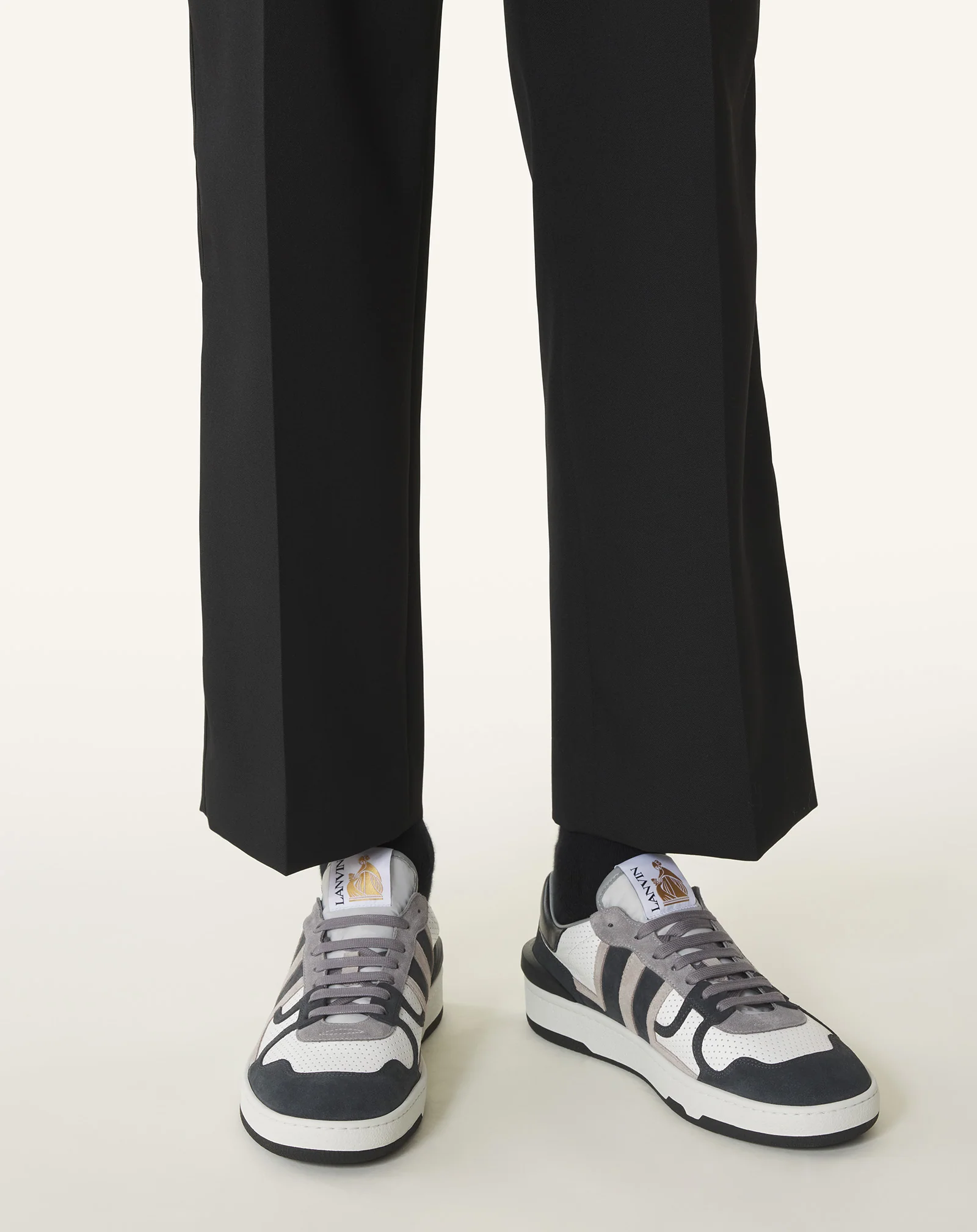 CLAY SNEAKERS IN PERFORATED LEATHER AND SUEDE - Image 7