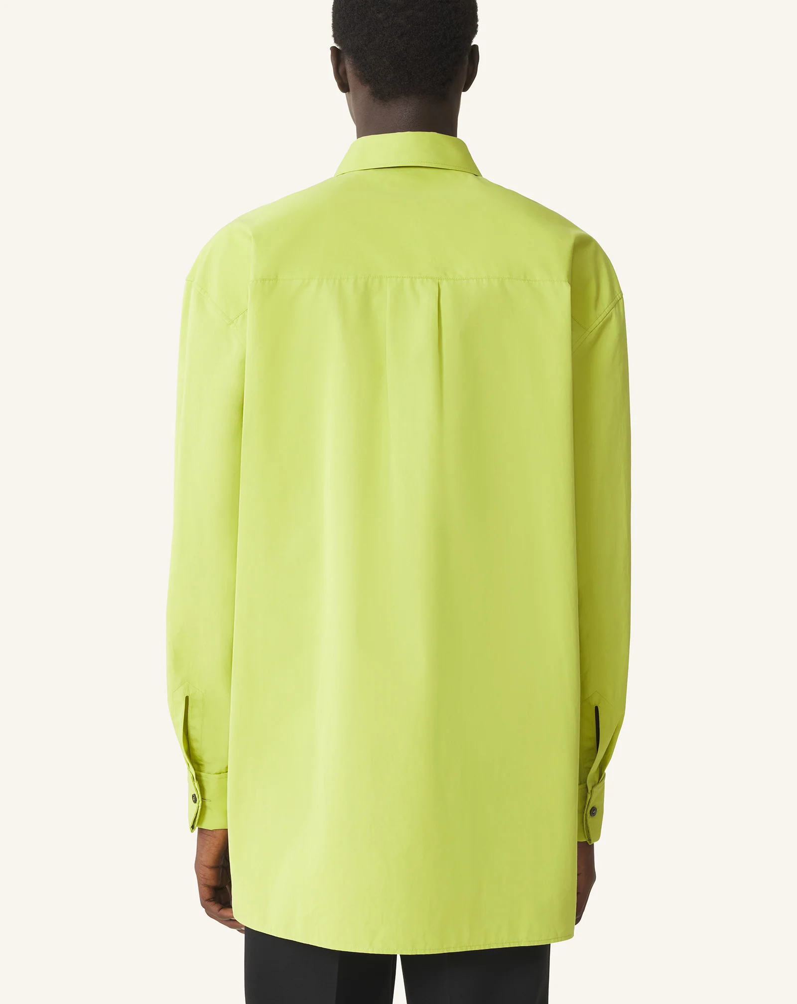 COTTON POPLIN BIB FRONT SHIRT - Image 4