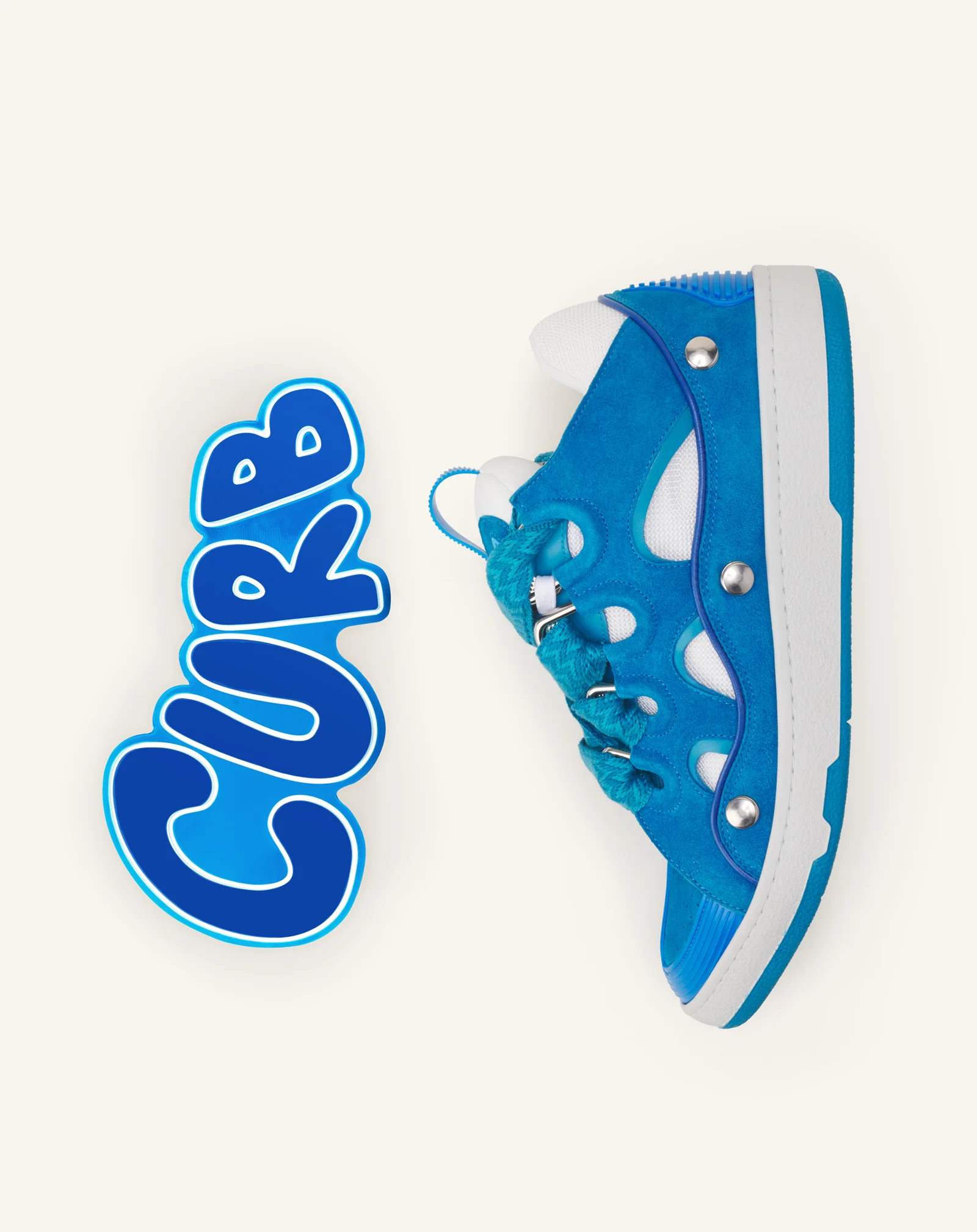 CURB PATCH  SNEAKERS IN LEATHER - Image 3