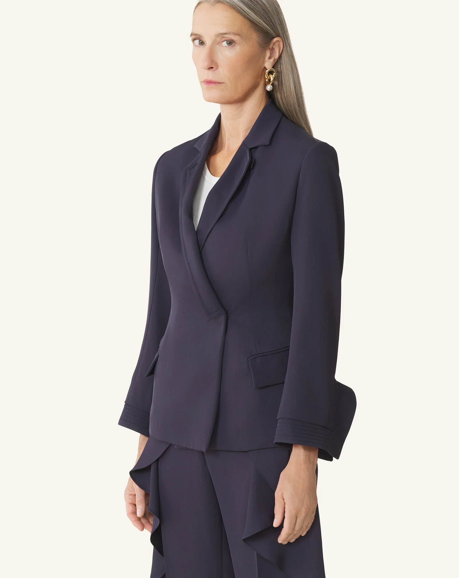 DOUBLE-BREASTED TWILL JACKET - Image 3