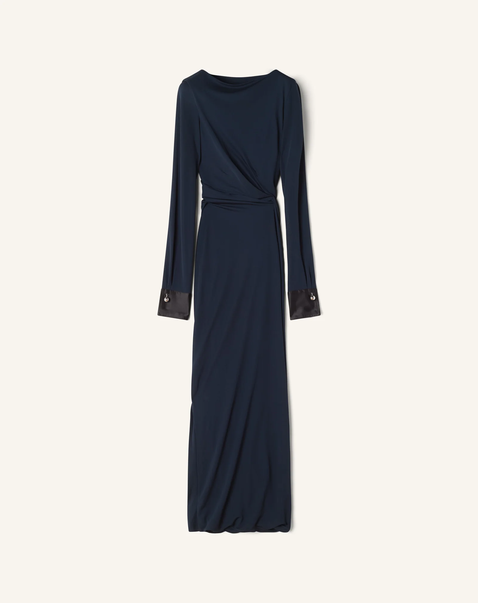 DRAPED DRESS IN CREPE JERSEY
