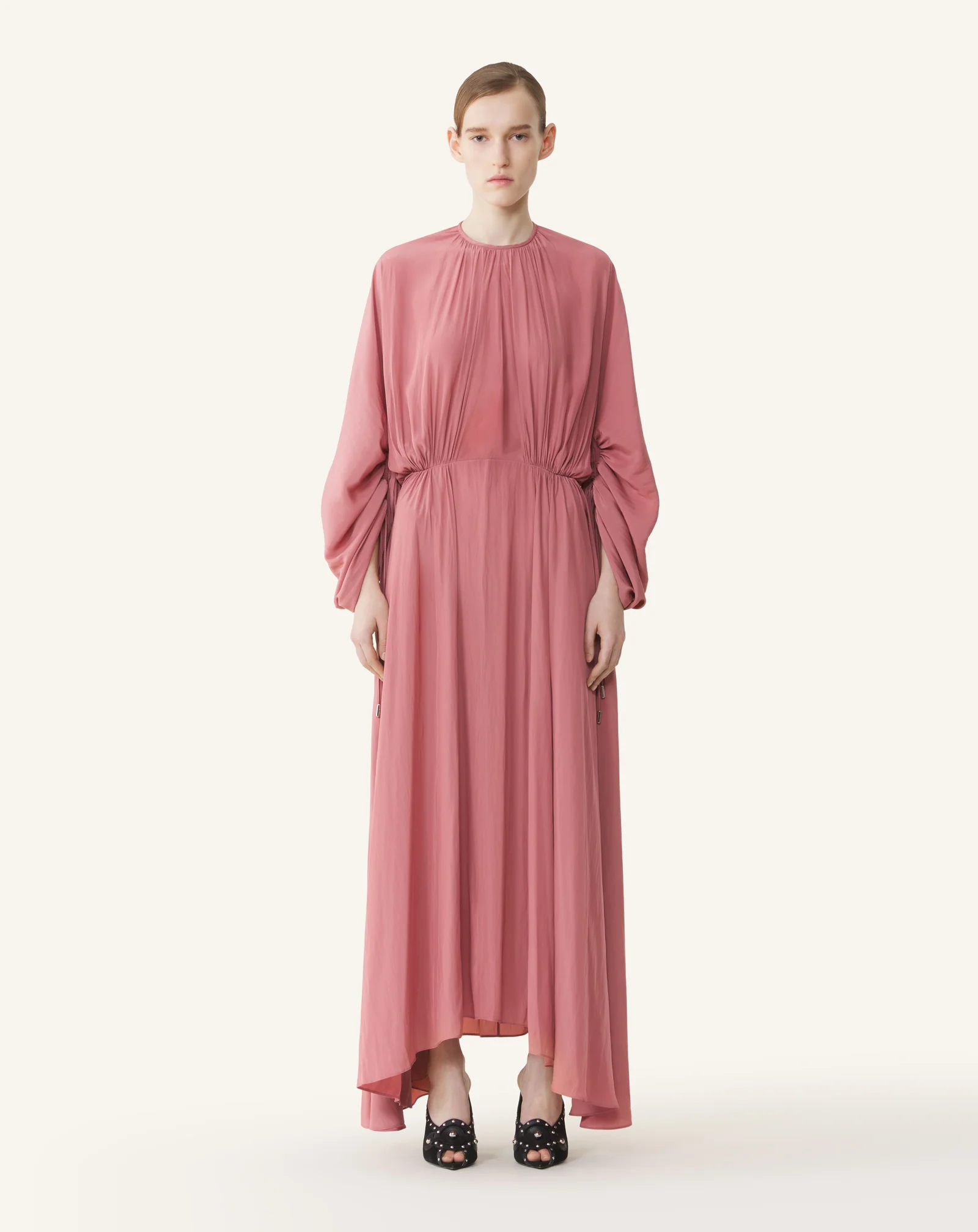 FITTED CHARMEUSE DRESS - Image 2