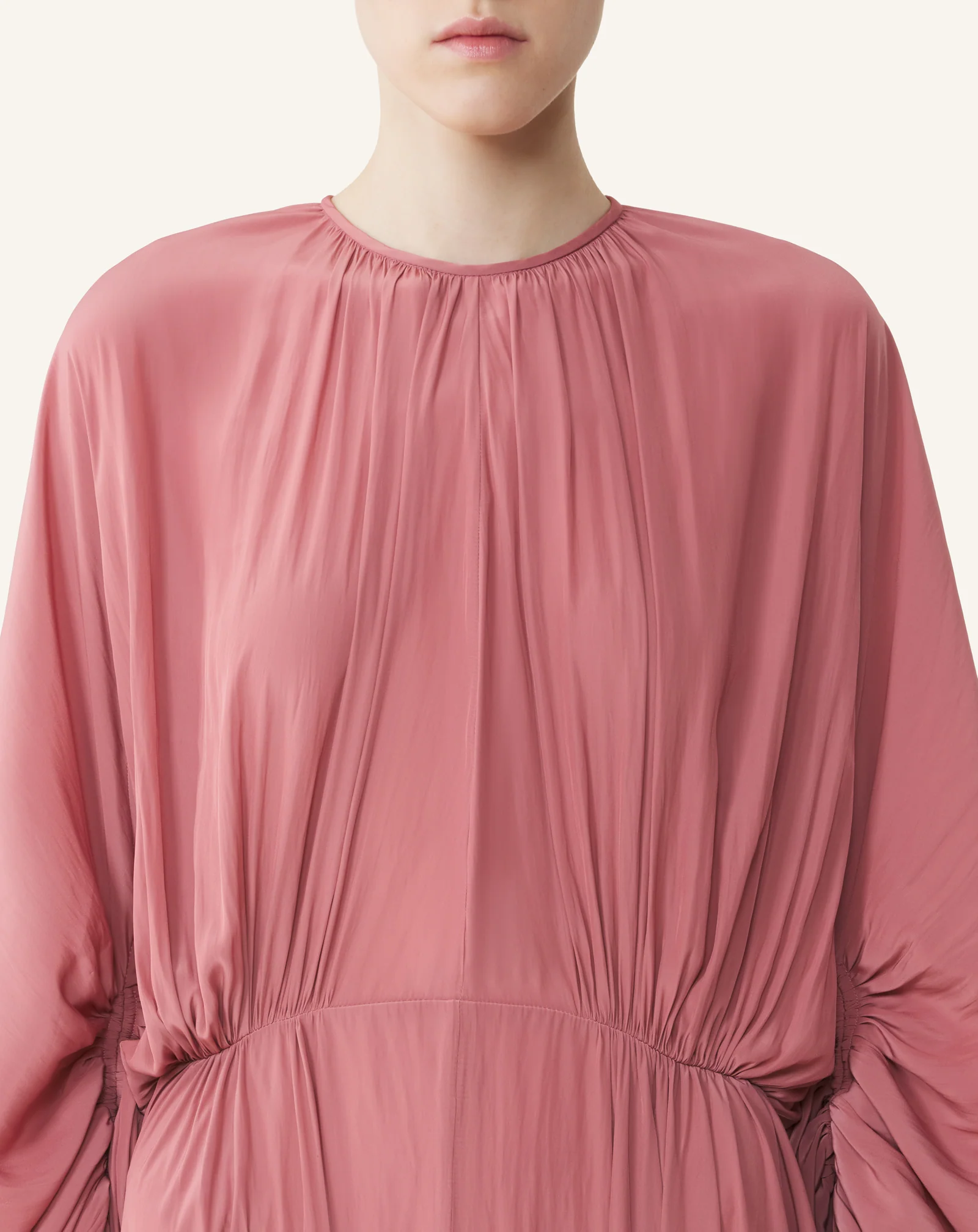 FITTED CHARMEUSE DRESS - Image 5
