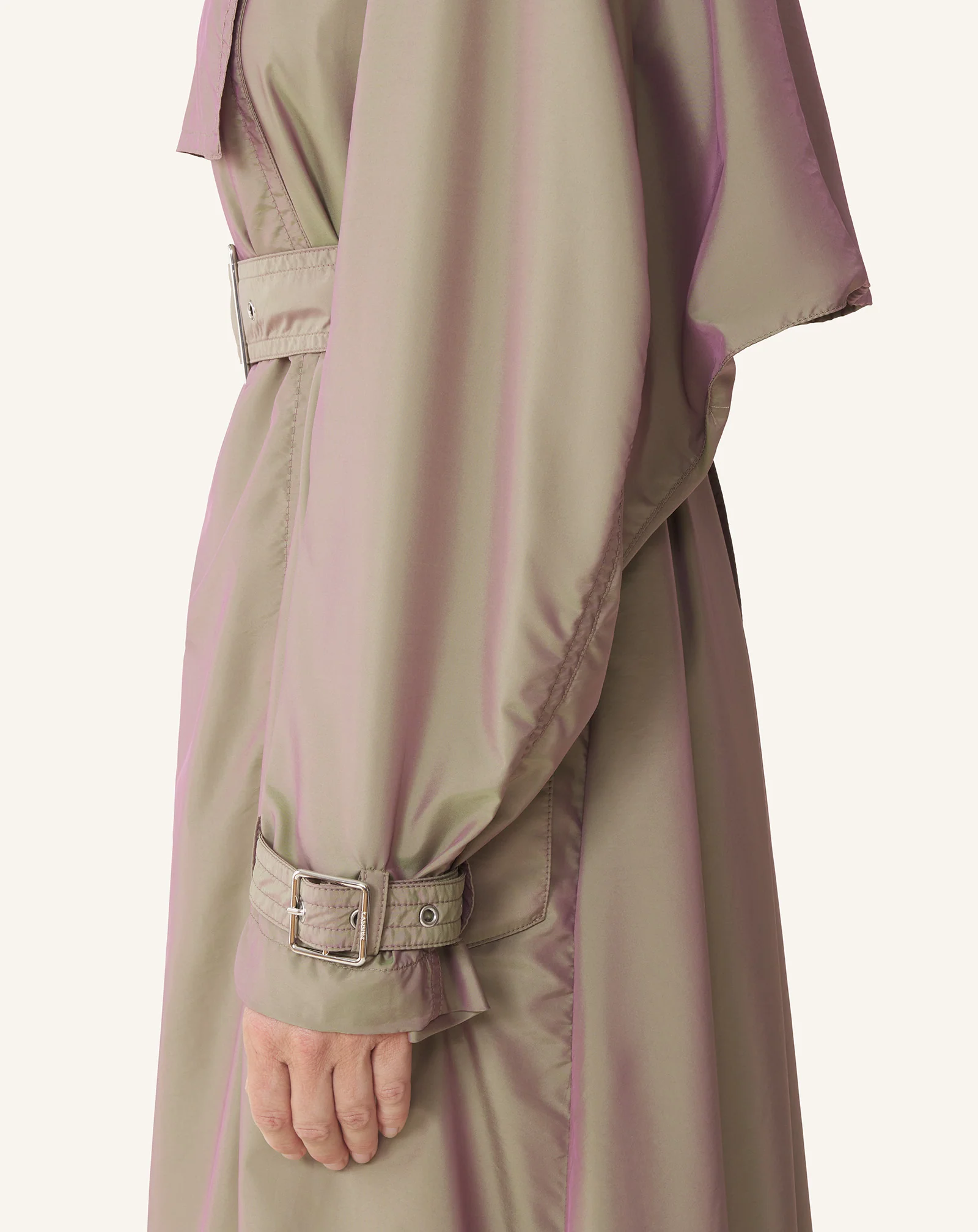 FLOWING TAFFETA TRENCH COAT - Image 6
