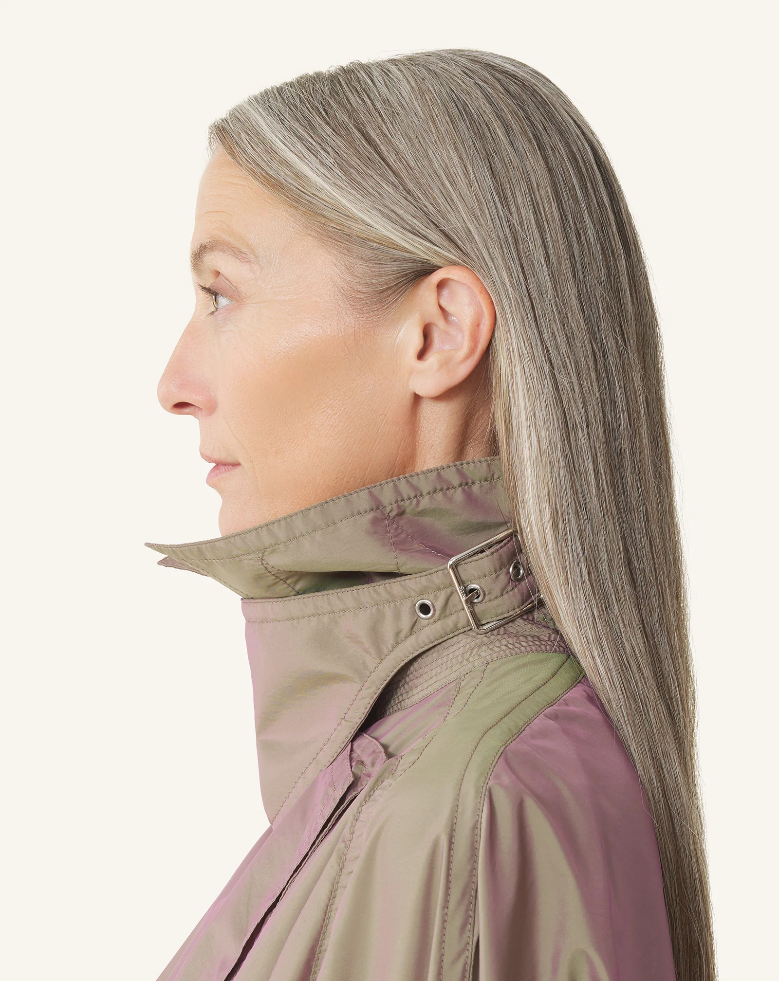 FLOWING TAFFETA TRENCH COAT - Image 7