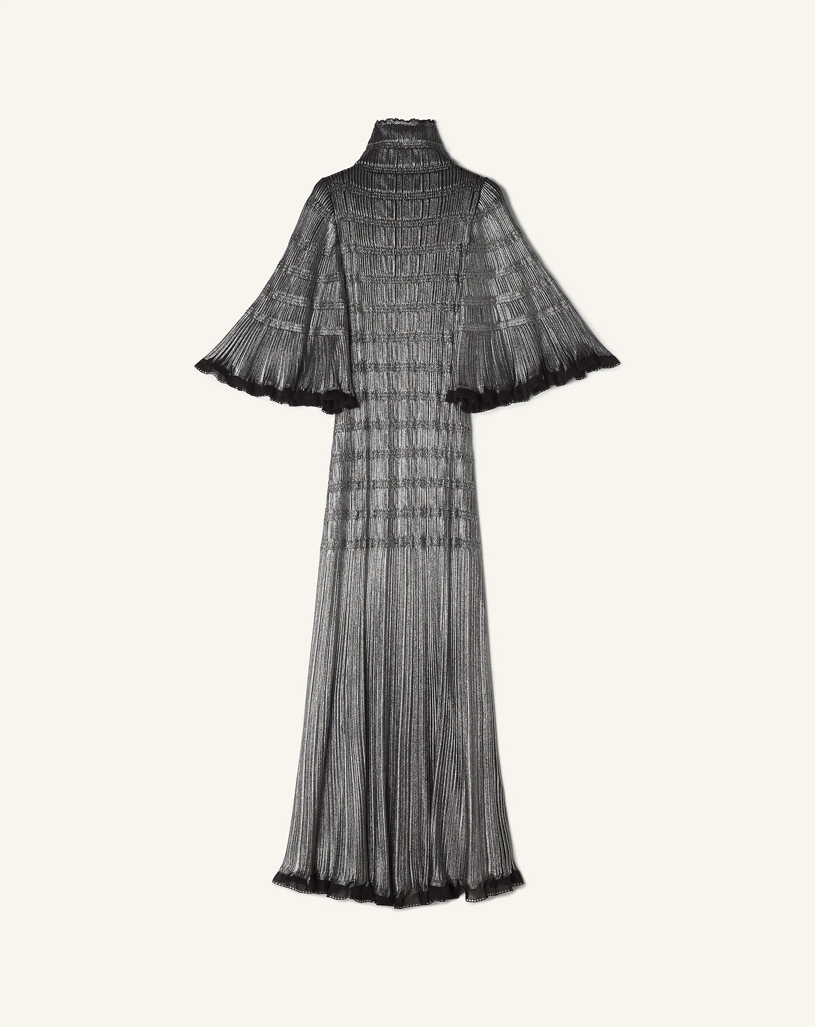 MIDI DRESS IN METALLIC VISCOSE