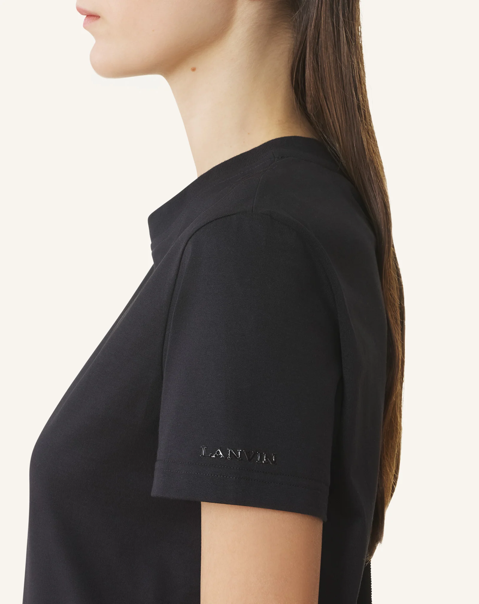 COTTON T-SHIRT WITH RIBBON DETAIL - Image 5