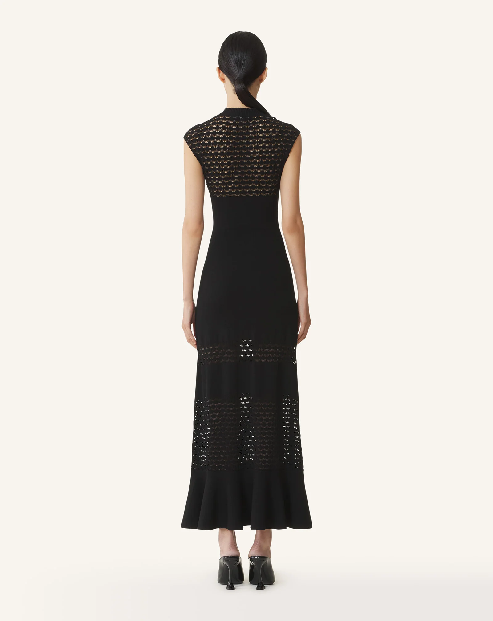 LACE DETAIL DRESS IN VISCOSE - Image 4