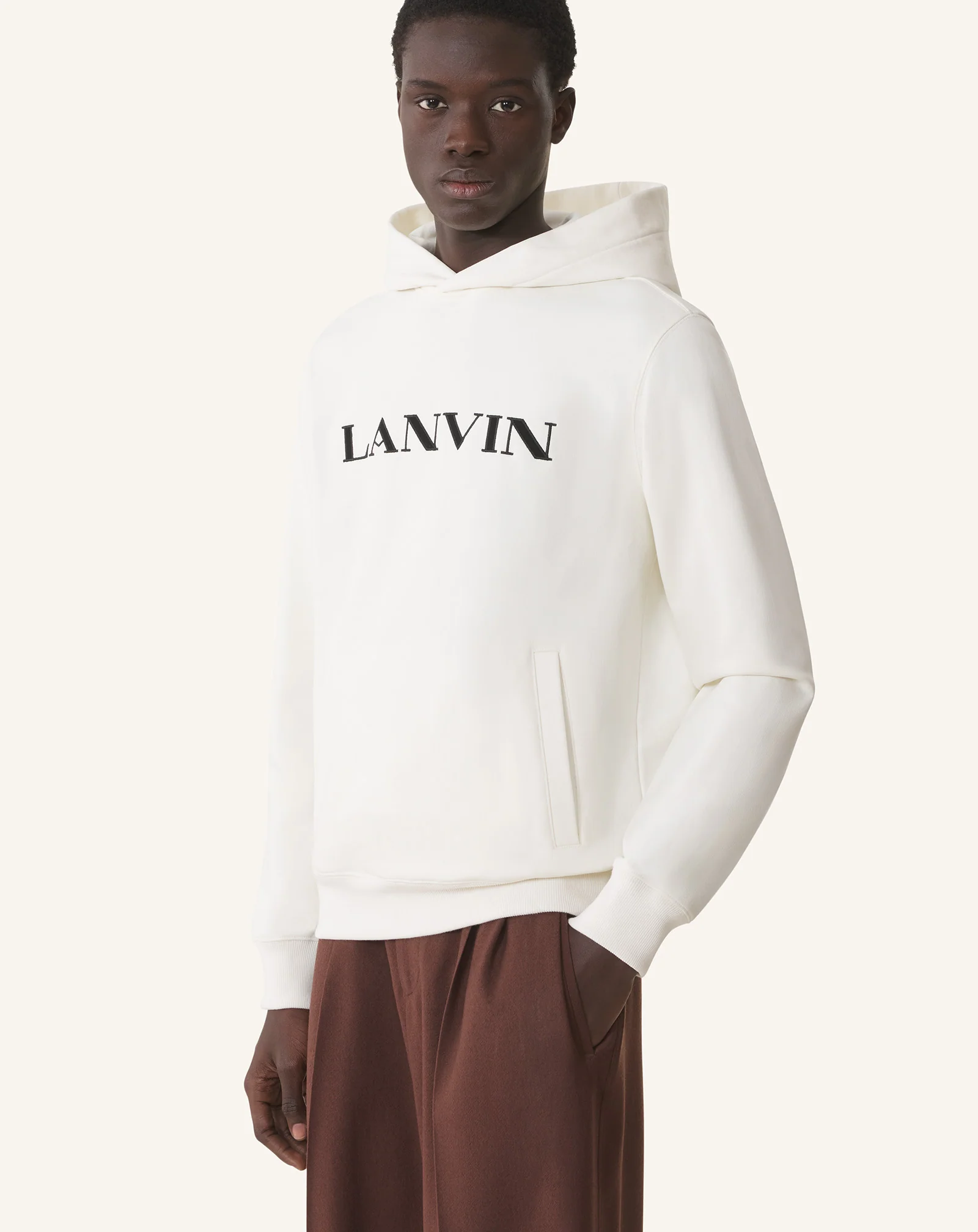 LANVIN EMBROIDERED COTTON HOODIE - Image 3