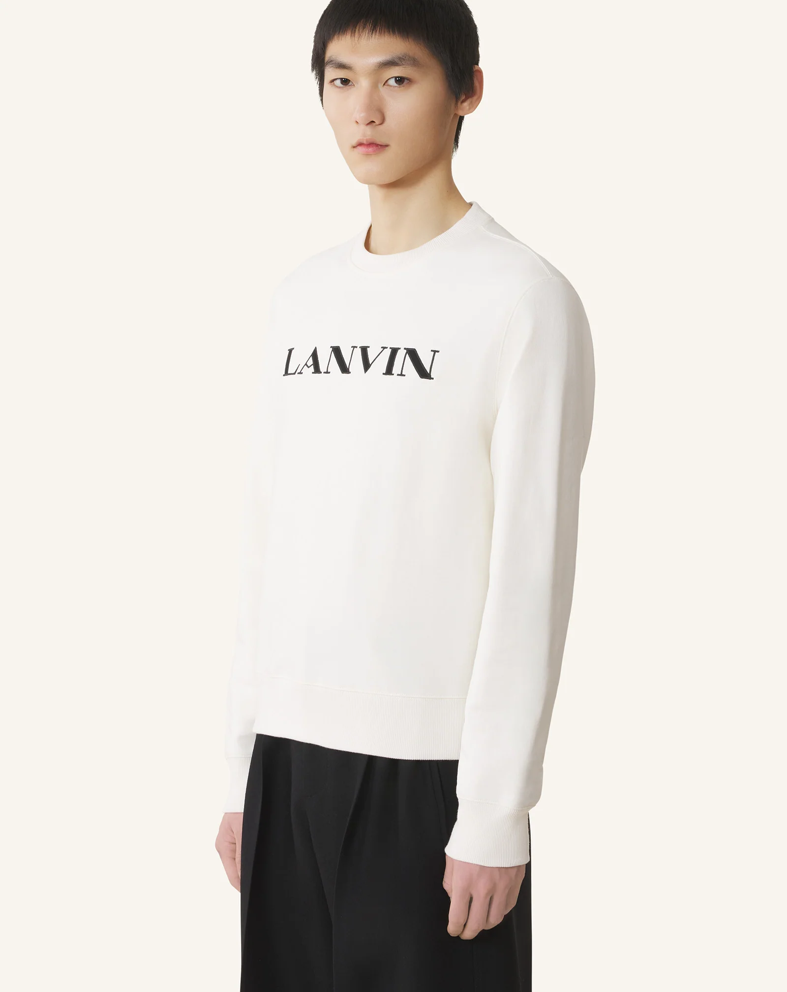 LANVIN EMBROIDERED COTTON SWEATSHIRT - Image 3