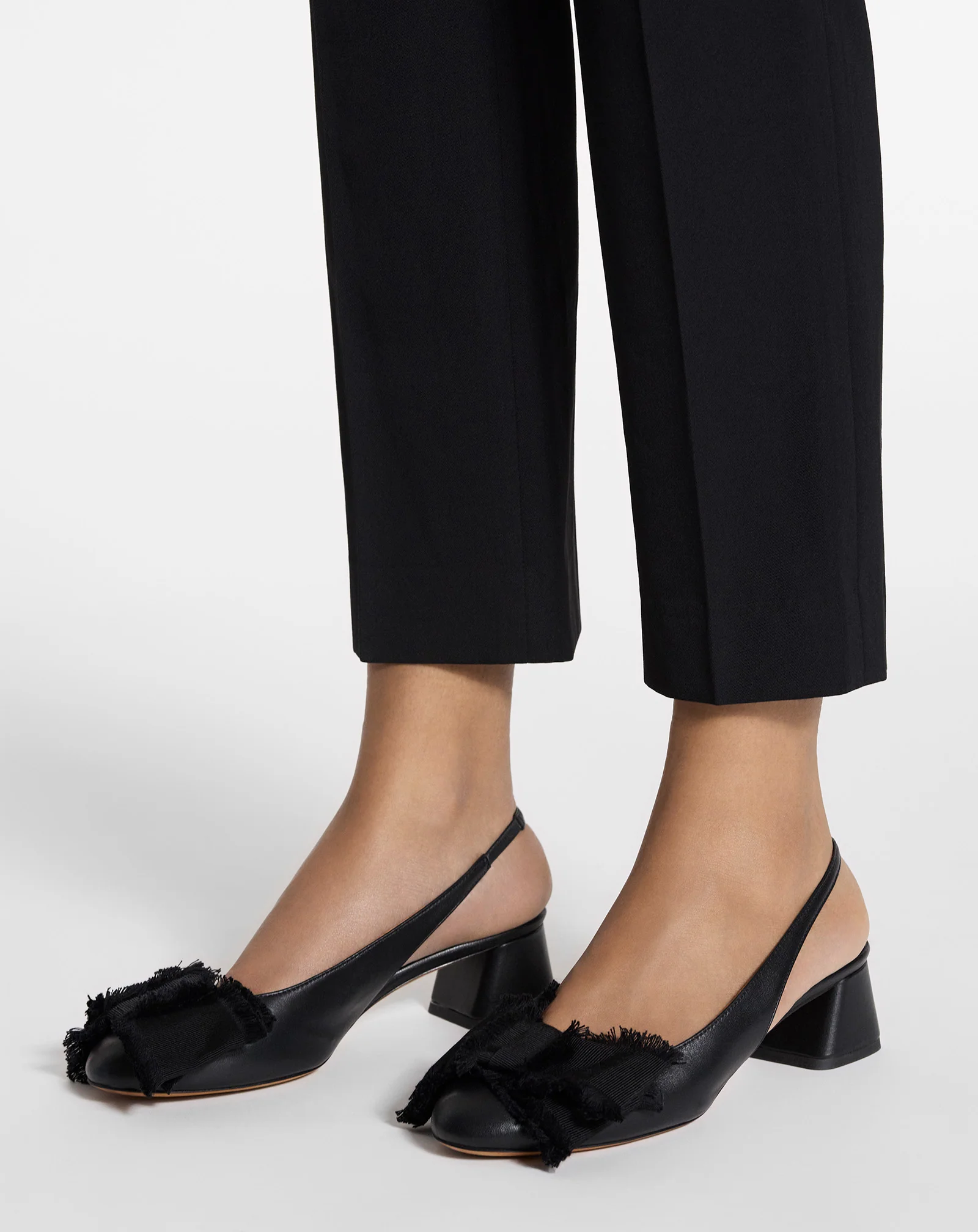 LEATHER HEELED SLINGBACK BALLERINA - Image 8