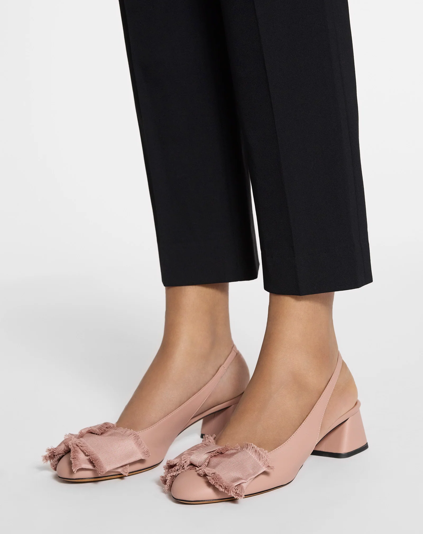 LEATHER HEELED SLINGBACK BALLERINA - Image 8