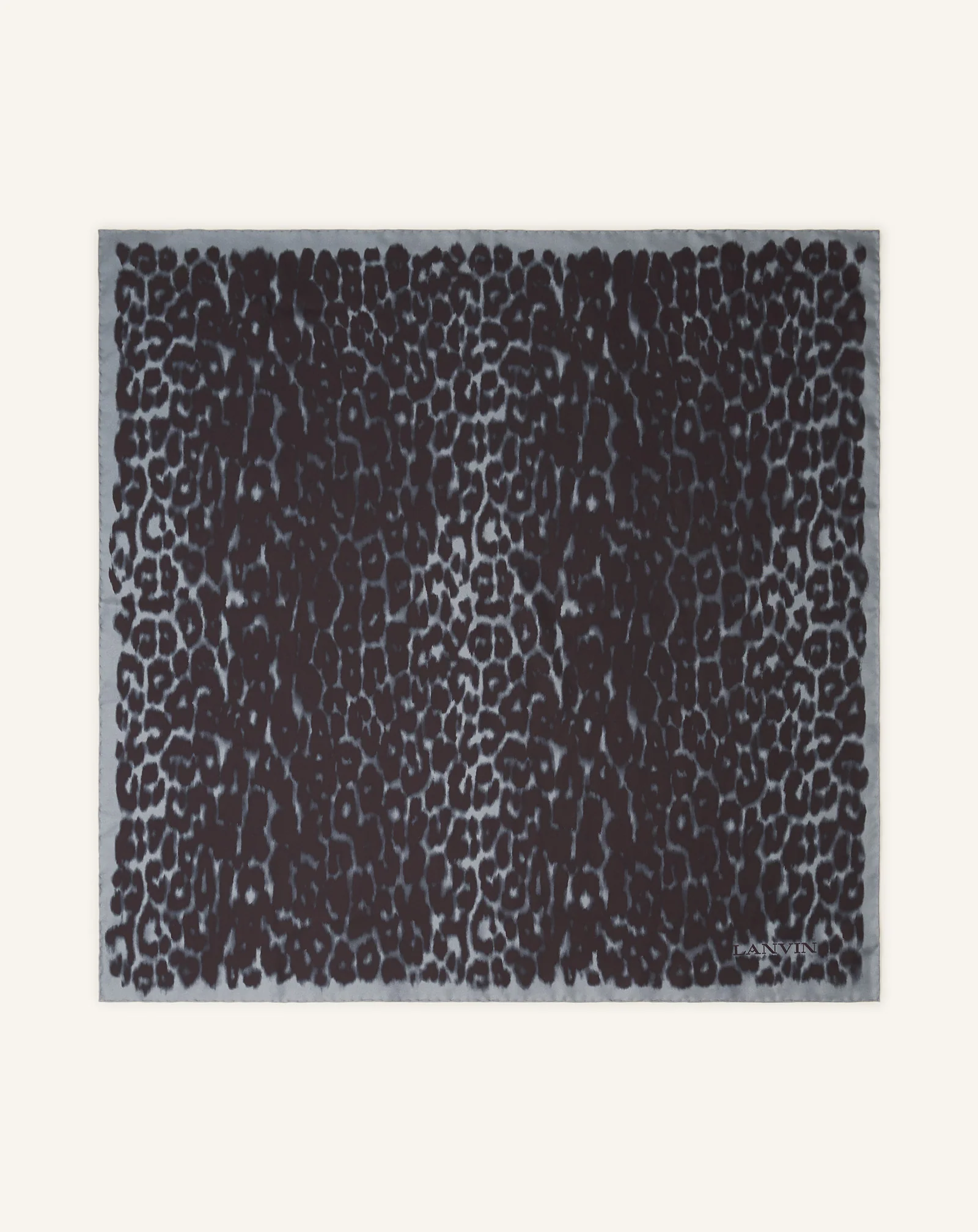 LEOPARD PRINT SILK SCARF