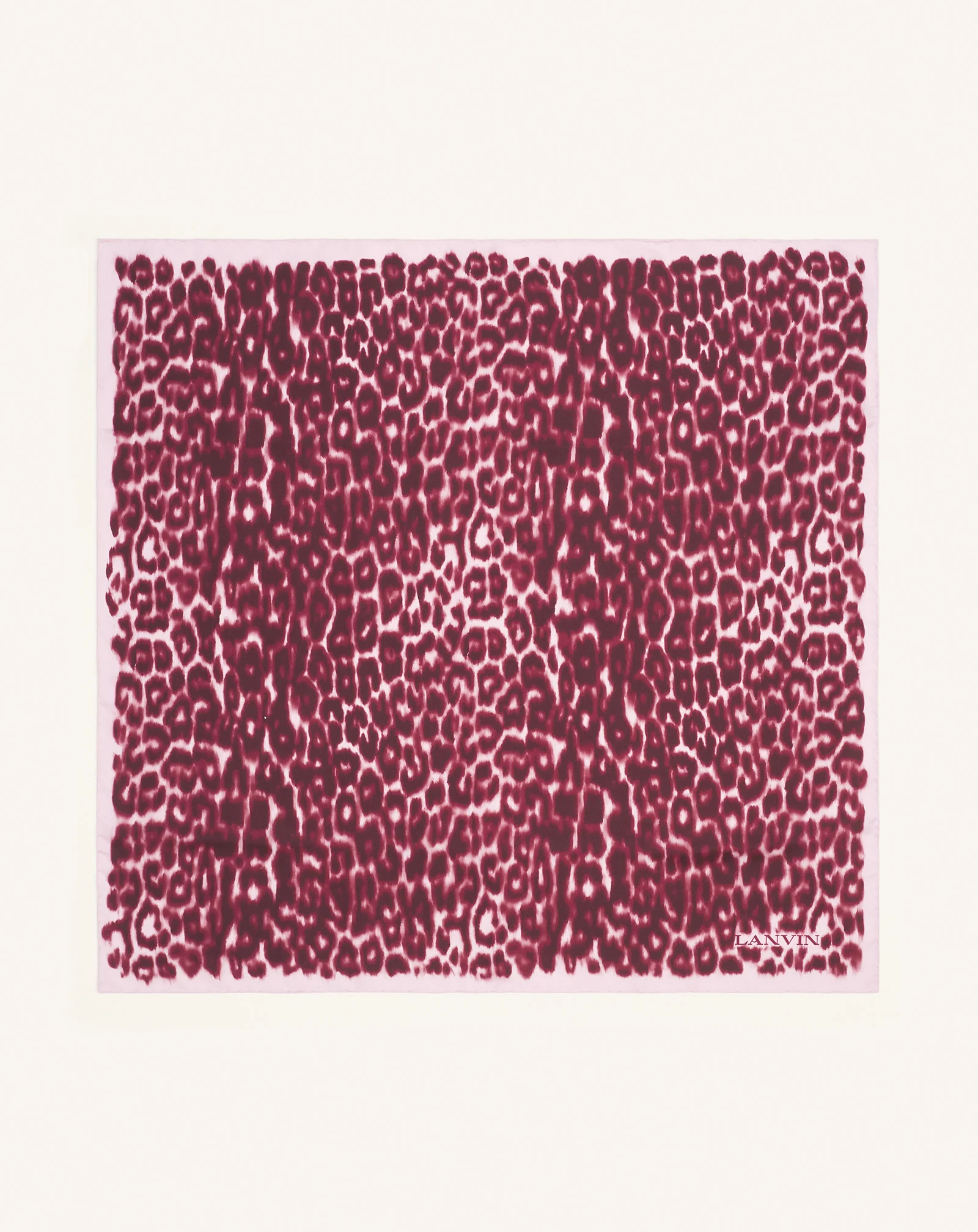 LEOPARD PRINT SILK SCARF