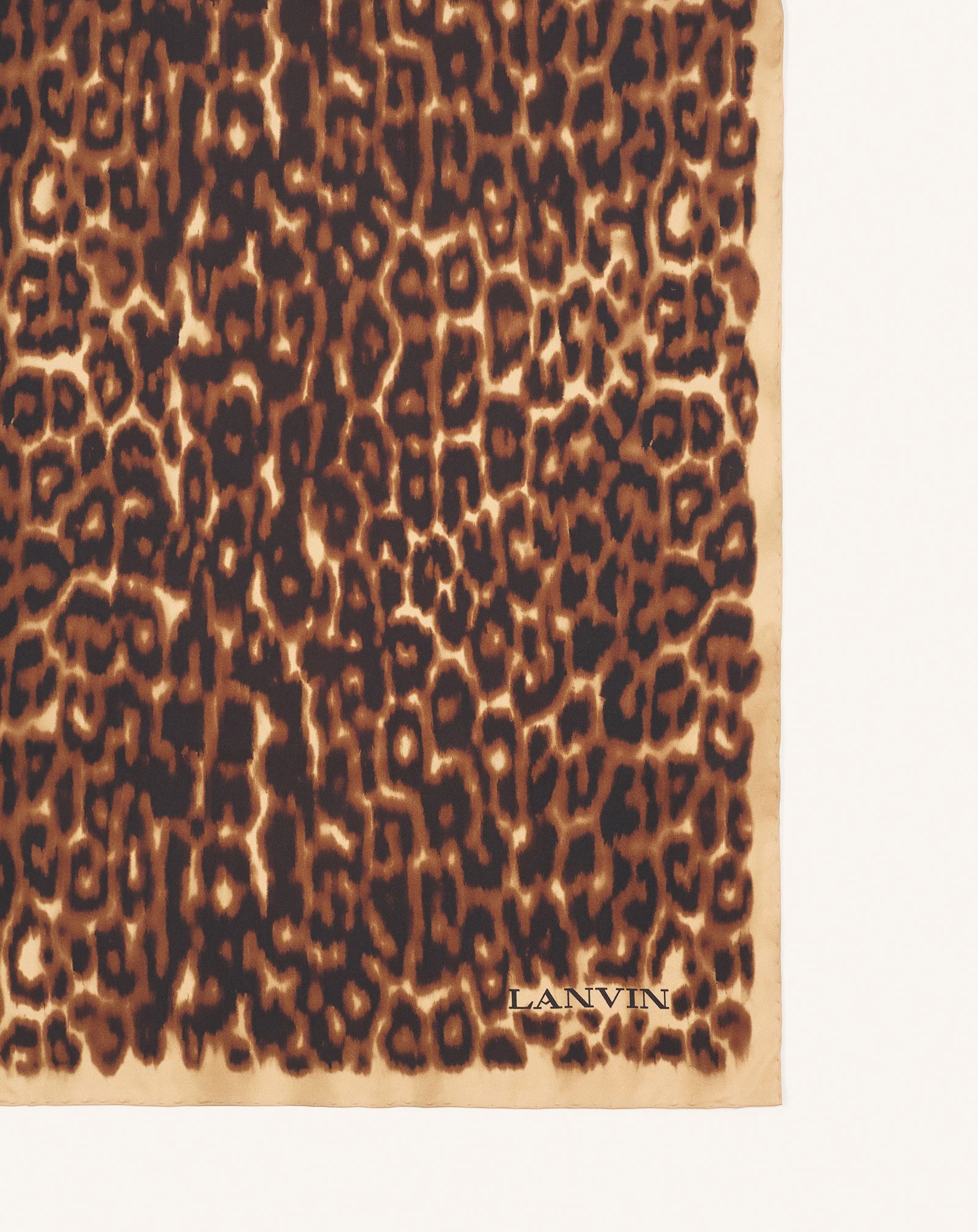 LEOPARD PRINT SILK SCARF - Image 3