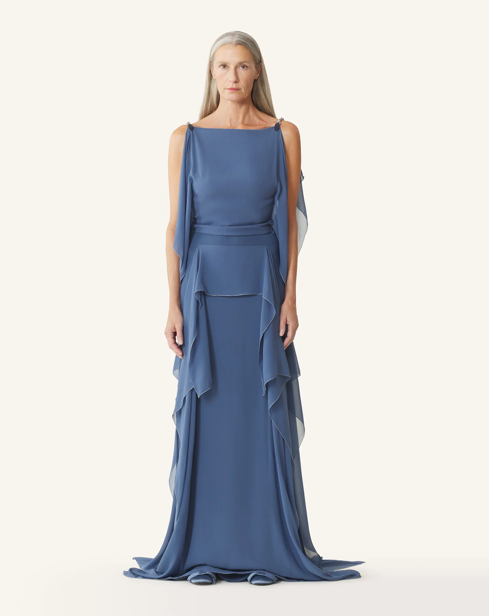 MAXI DRESS IN SILK GEORGETTE - Image 2