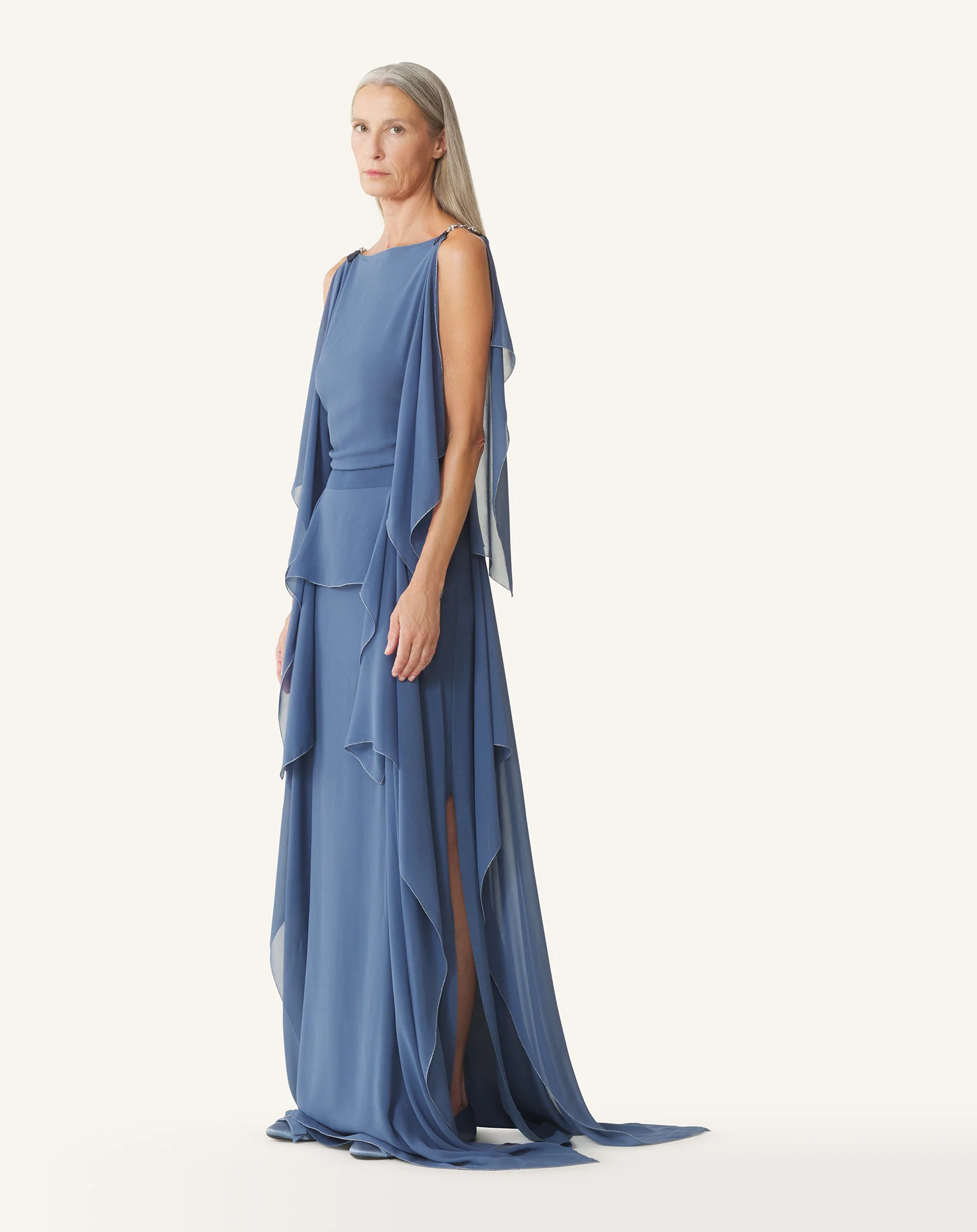 MAXI DRESS IN SILK GEORGETTE - Image 3