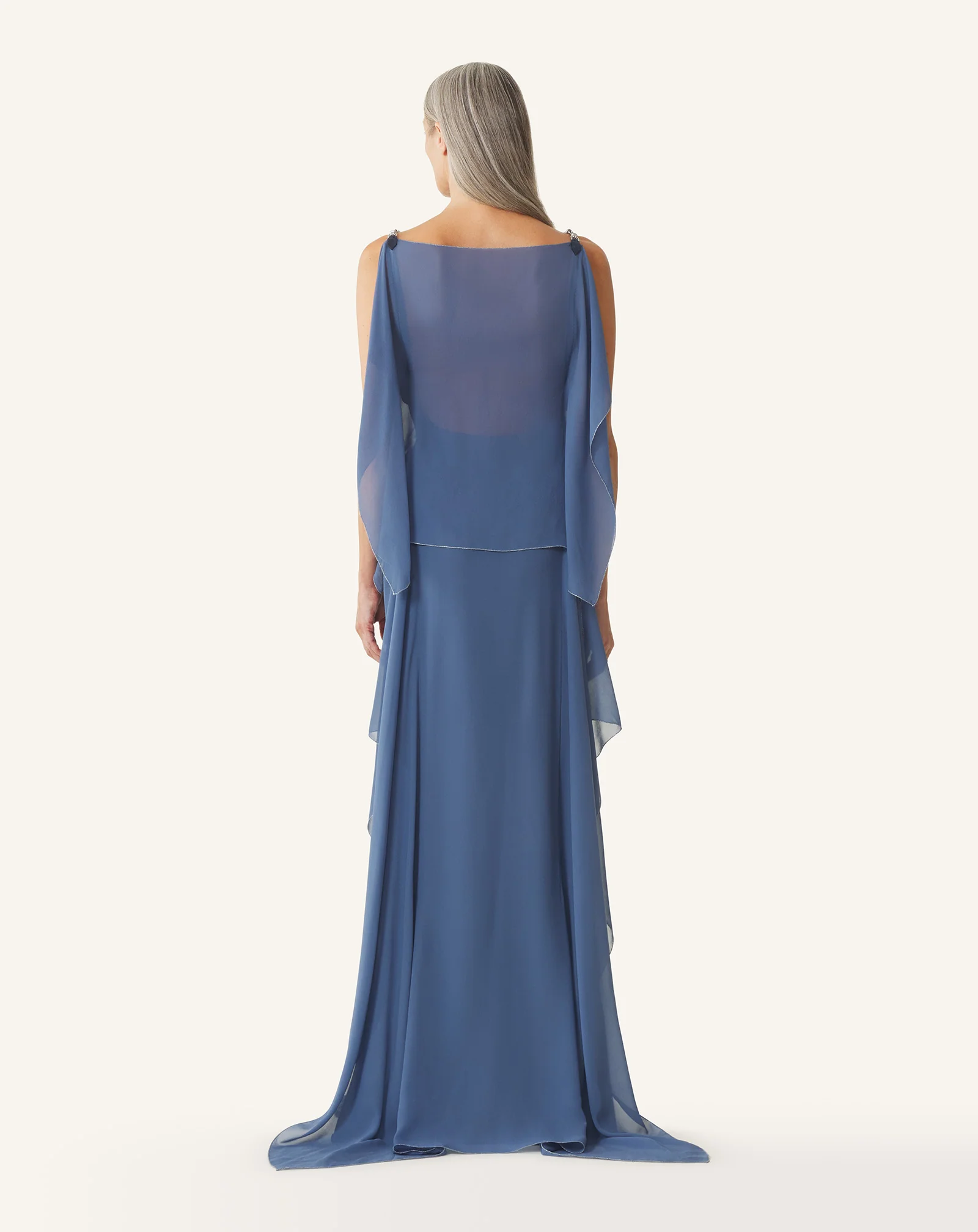 MAXI DRESS IN SILK GEORGETTE - Image 4