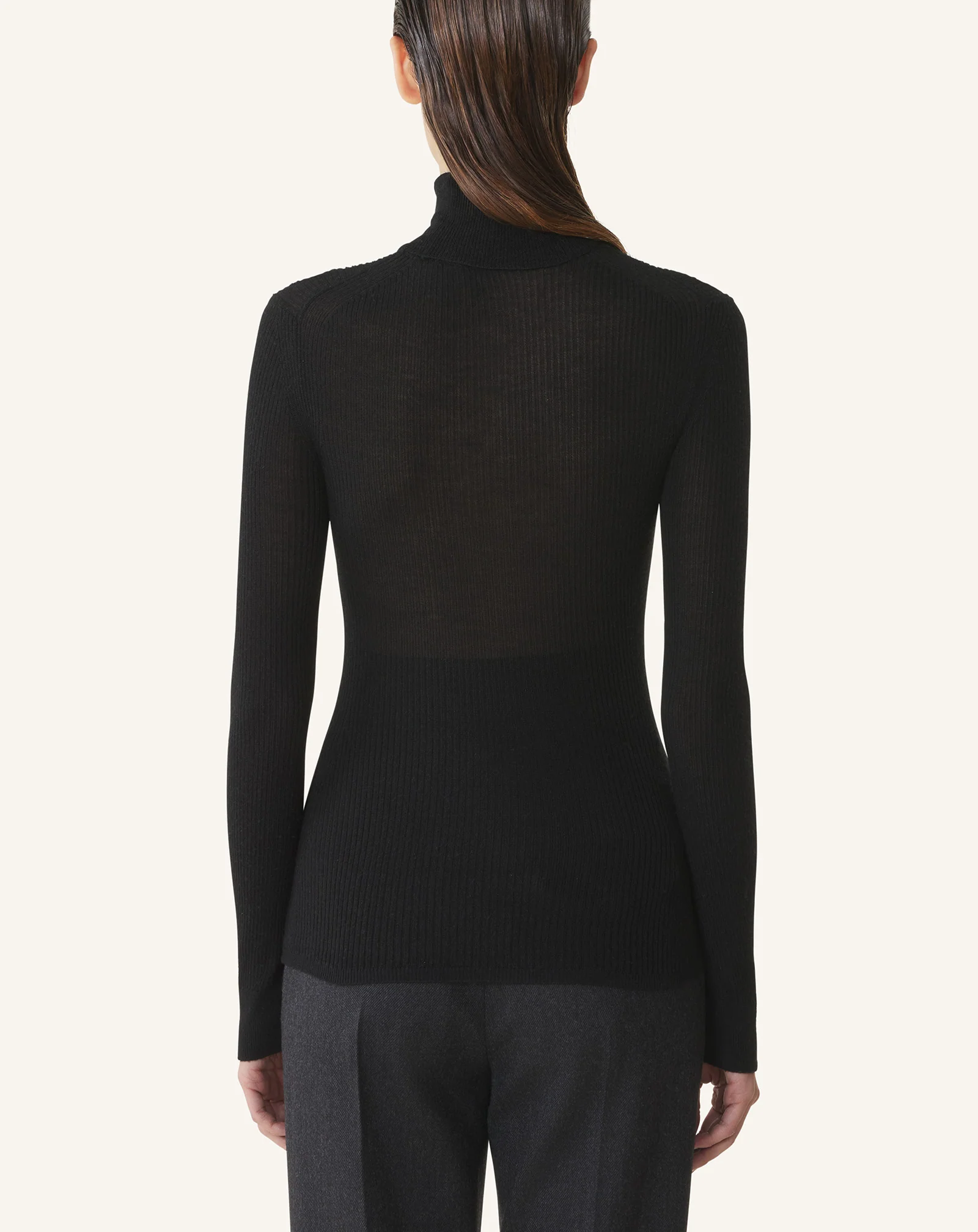 MERINO WOOL AND SILK TURTLENECK SWEATER - Image 4