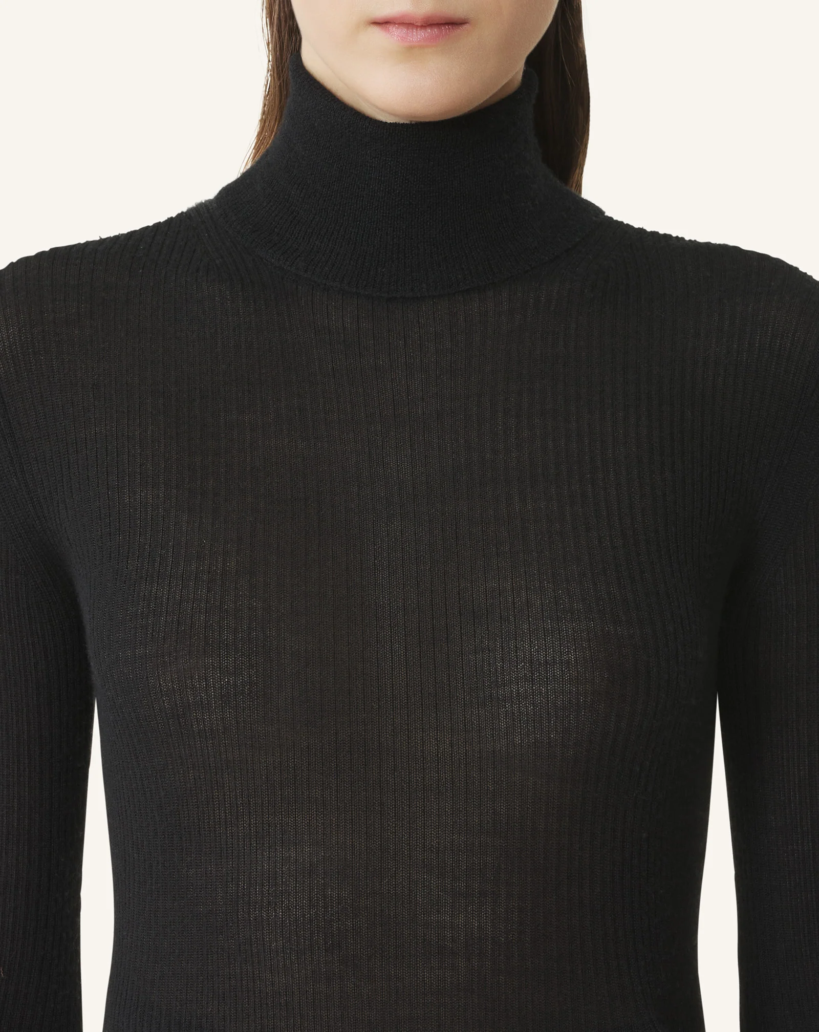 MERINO WOOL AND SILK TURTLENECK SWEATER - Image 5