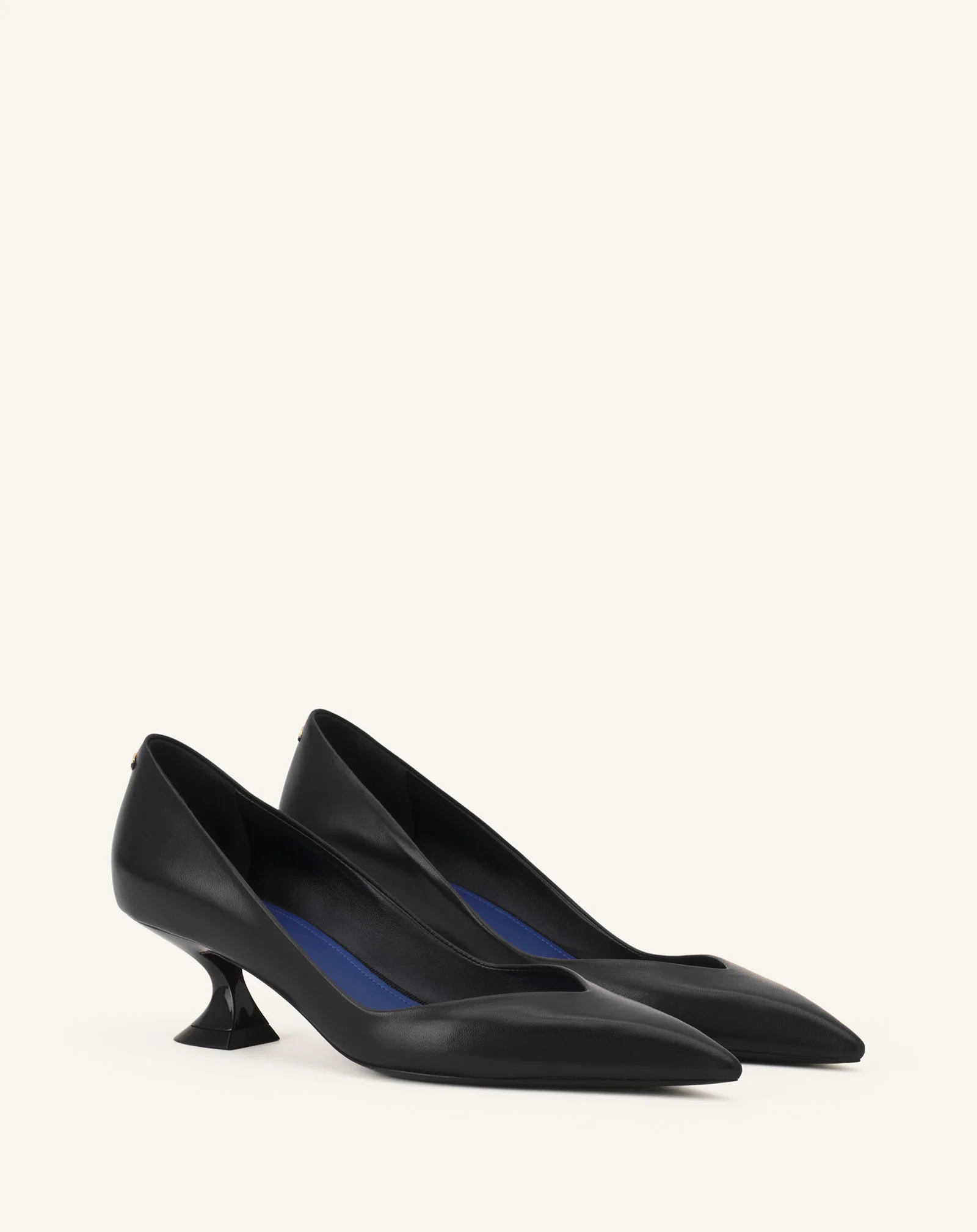 MIDNIGHT STEP PUMP IN LEATHER - Image 2