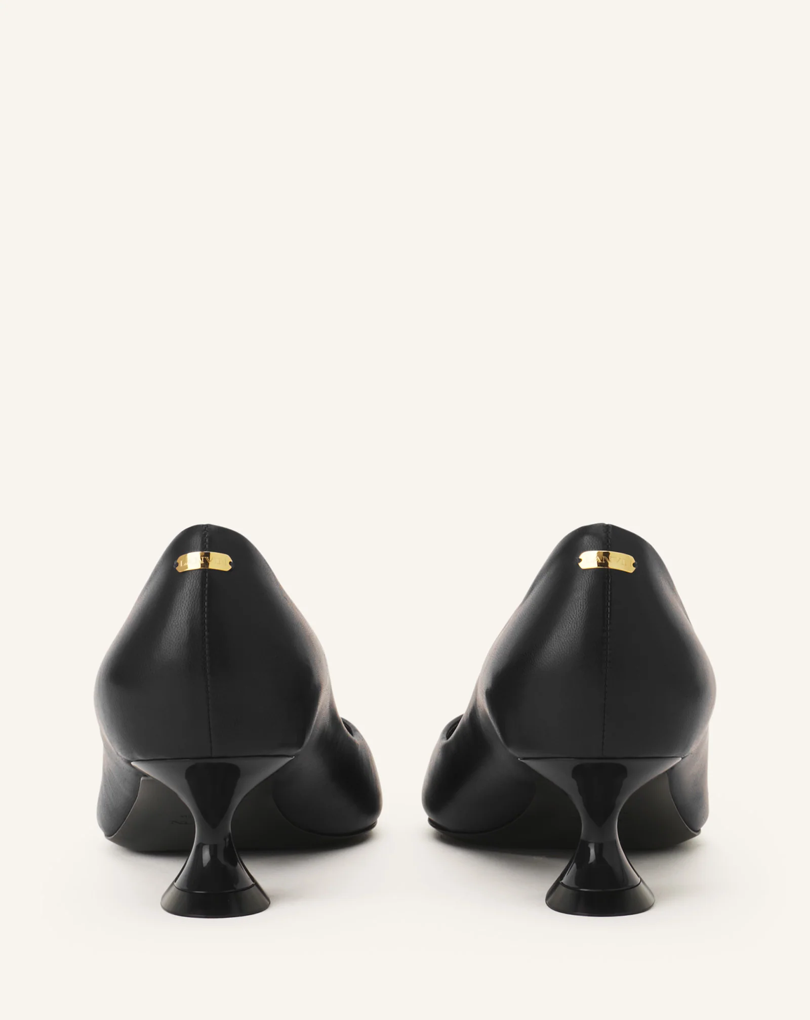 MIDNIGHT STEP PUMP IN LEATHER - Image 3