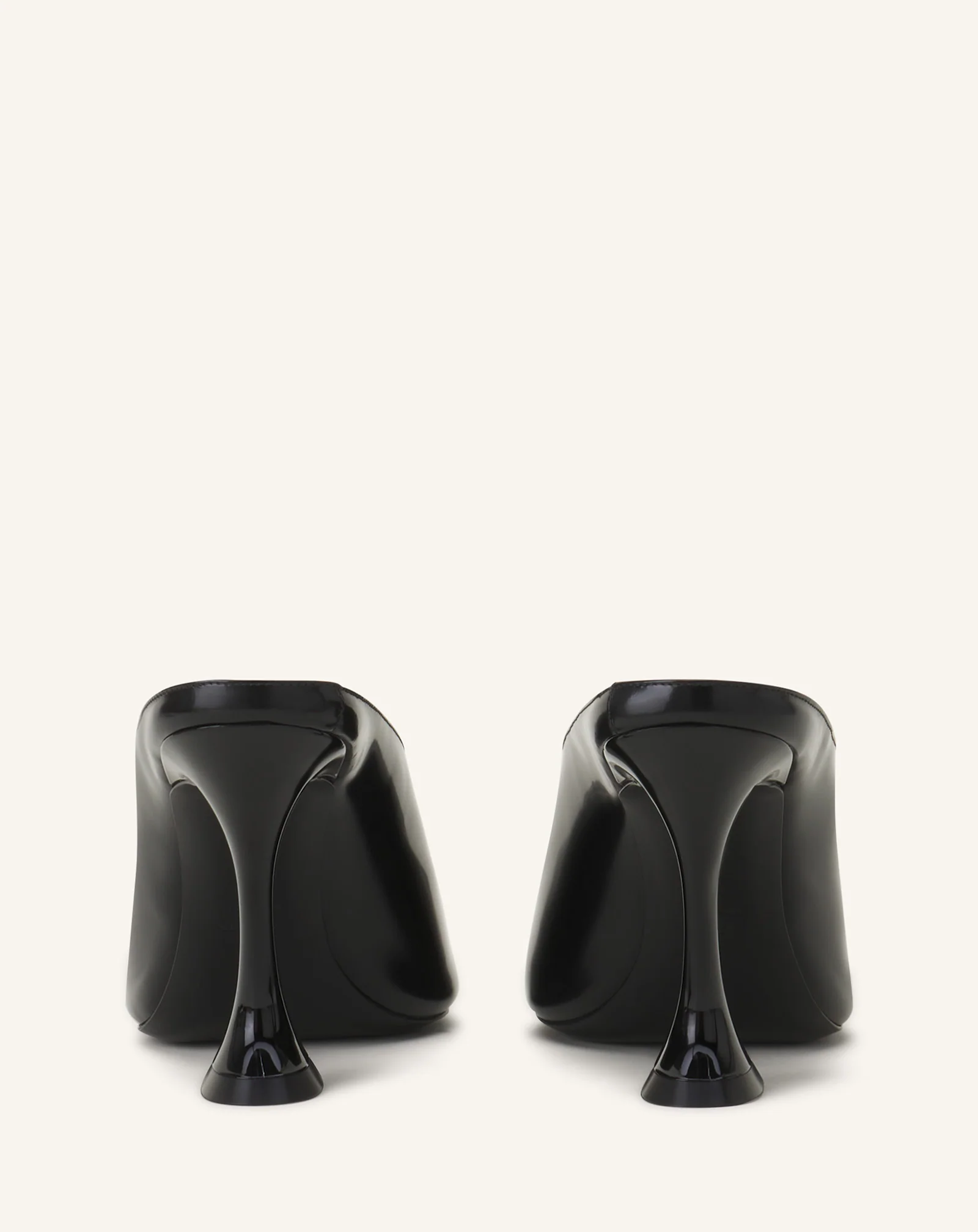 MIDNIGHT STEP MULE IN PATENT LEATHER - Image 3