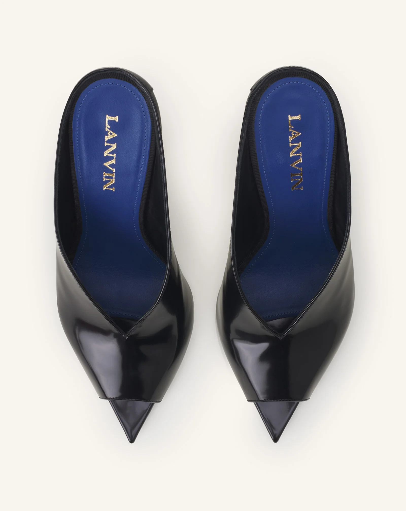 MIDNIGHT STEP MULE IN PATENT LEATHER - Image 4