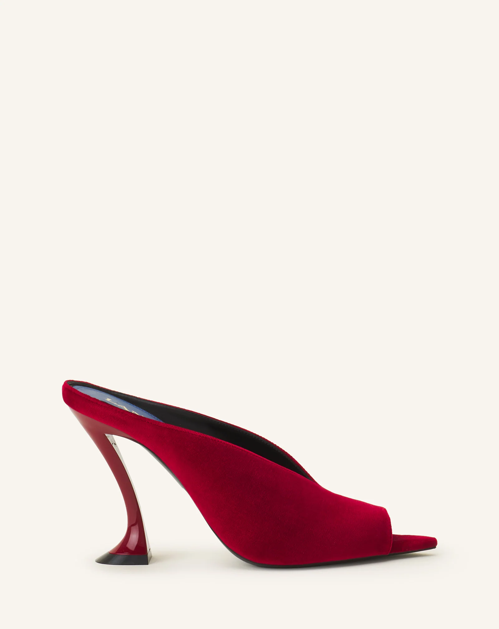 MIDNIGHT STEP MULE IN VELVET