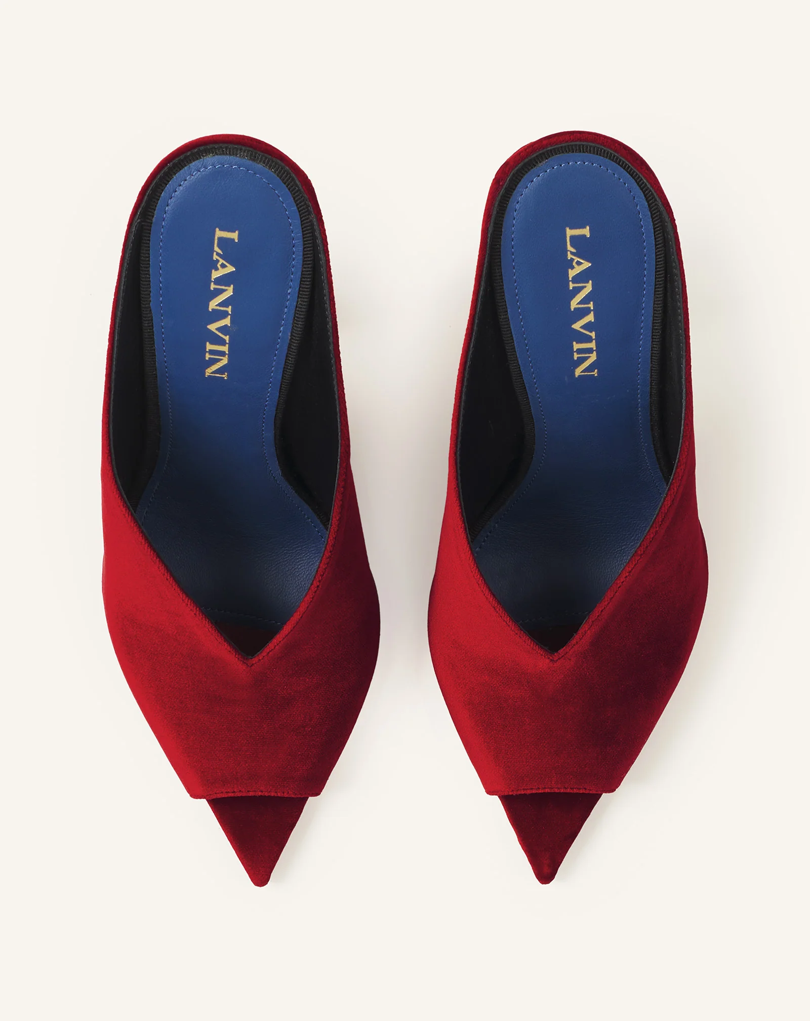MIDNIGHT STEP MULE IN VELVET - Image 4