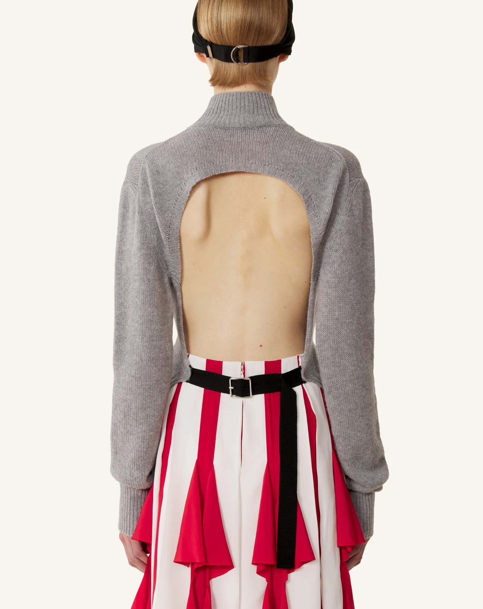 OPEN-BACK SWEATER IN CASHMERE - Image 4