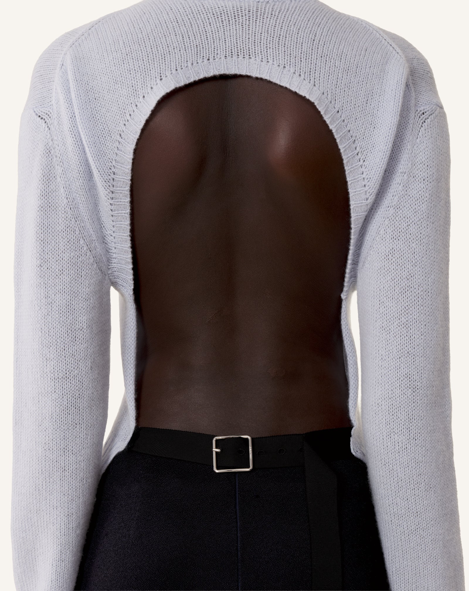 OPEN-BACK SWEATER IN CASHMERE - Image 5
