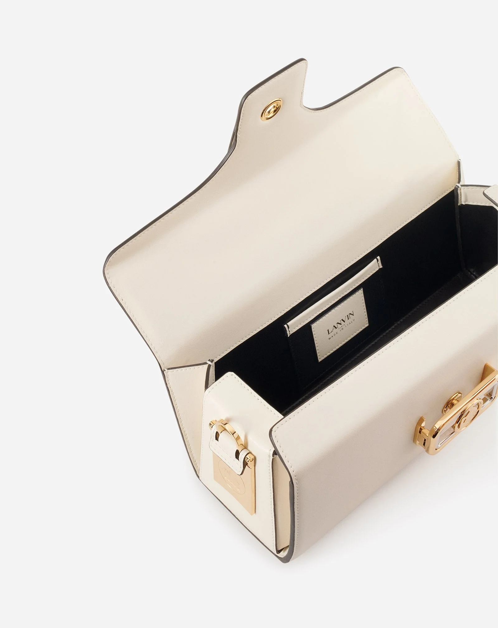PENCIL CAT BAG IN SHINY LEATHER AND RHINESTONES - Image 8