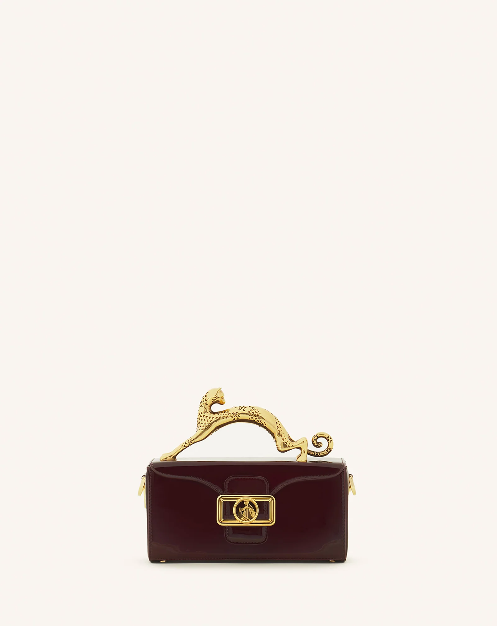 PENCIL CAT NANO BAG IN PATENT LEATHER