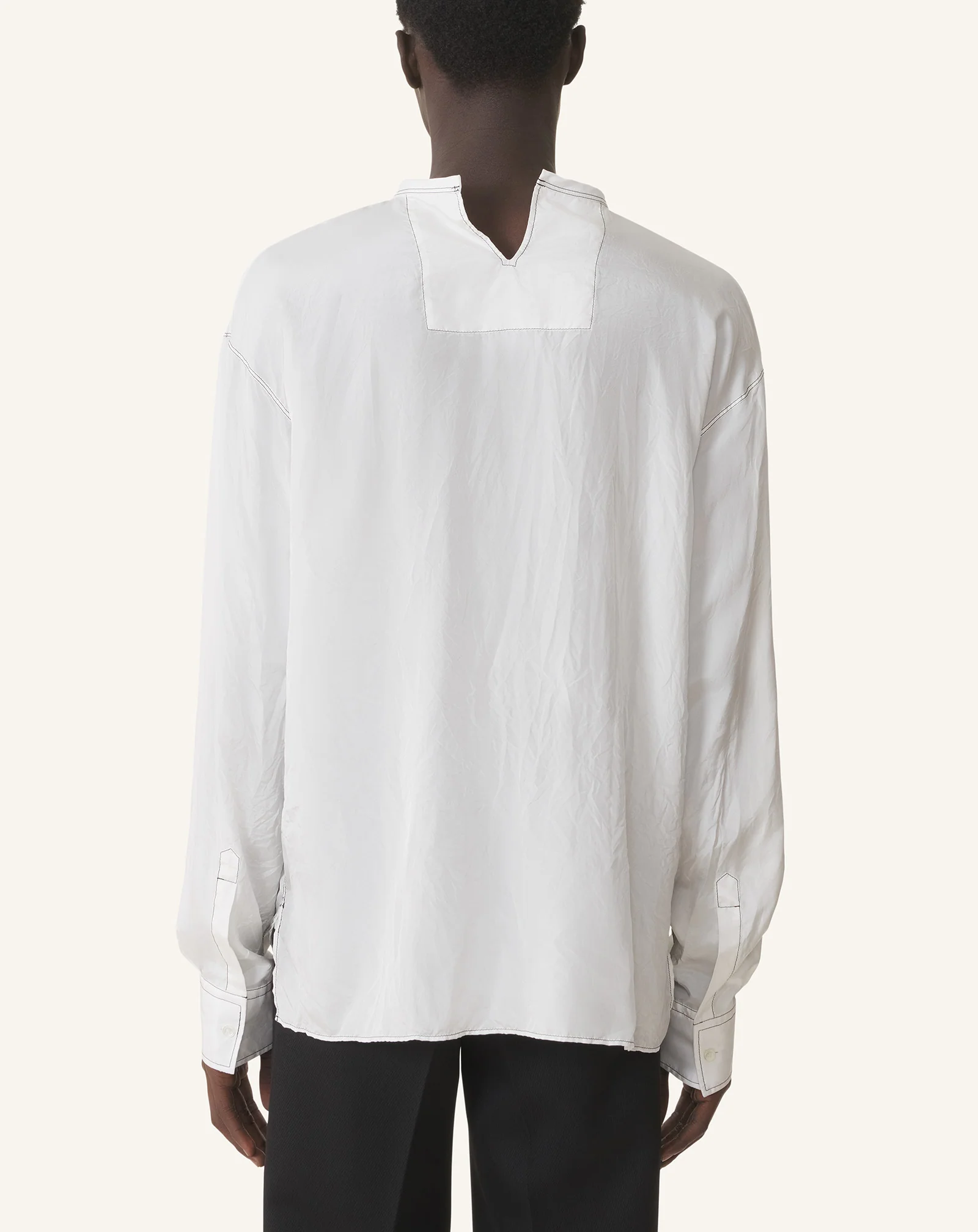 PLEATED SILK TOP - Image 4