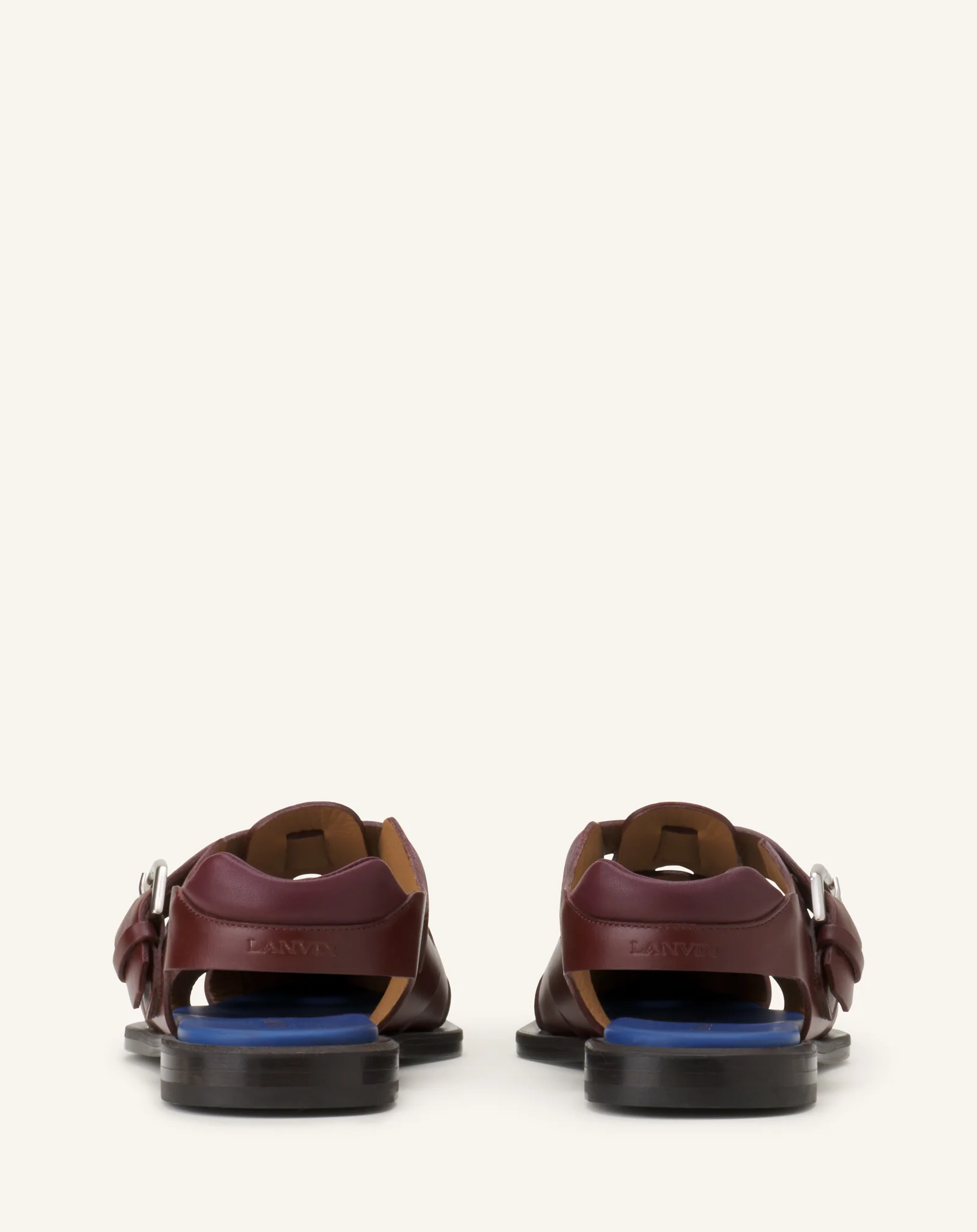 POINTED-TOE LEATHER SANDALS - Image 3