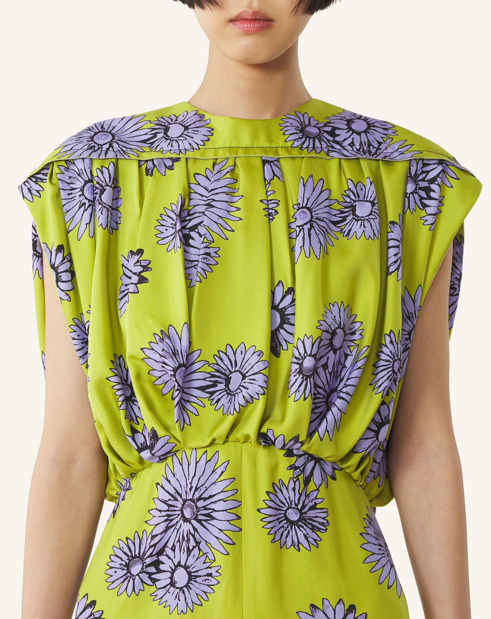 PRINTED SILK MIDI DRESS - Image 6