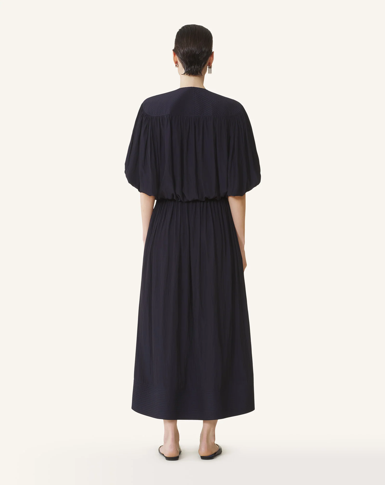 MIDI DRESS IN CHARMEUSE - Image 4